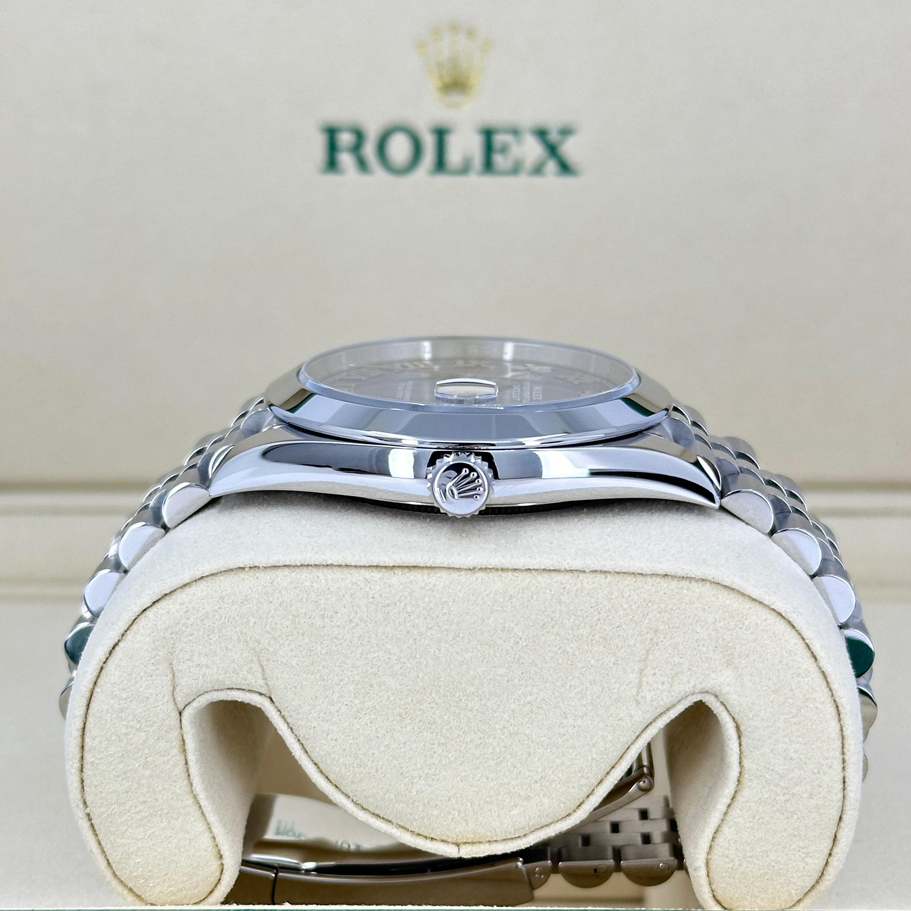 Ungetragene Rolex Datejust 41 Blue Jubilee Reference# 126300, Komplettset, 2025 im Angebot 1