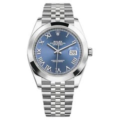 Used Unworn Rolex Datejust 41 Blue Jubilee Reference# 126300, Complete set, 2025