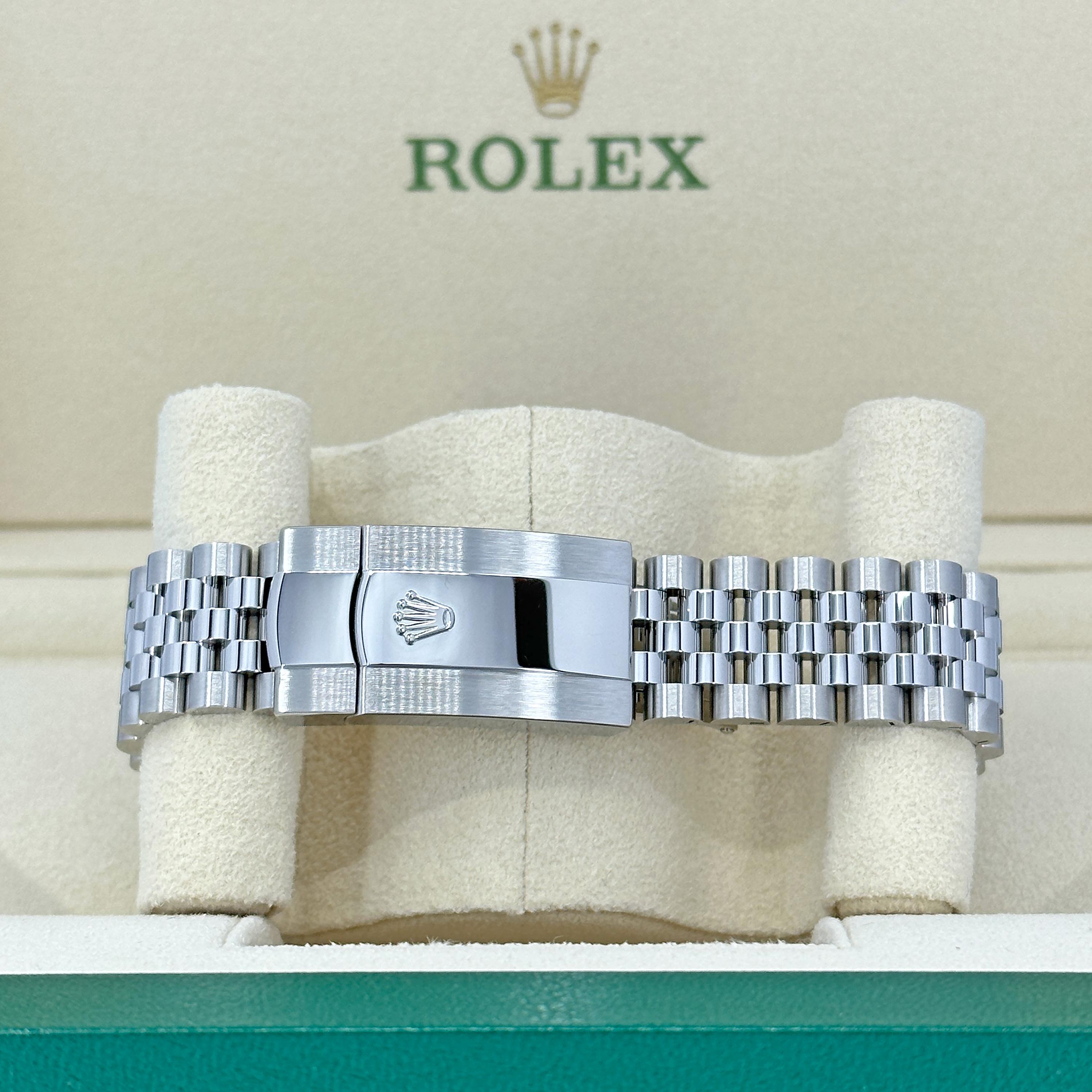 Ungetragene Rolex Datejust 41 Blue Jubilee Reference# 126334, Komplettset, 2025 im Angebot 6