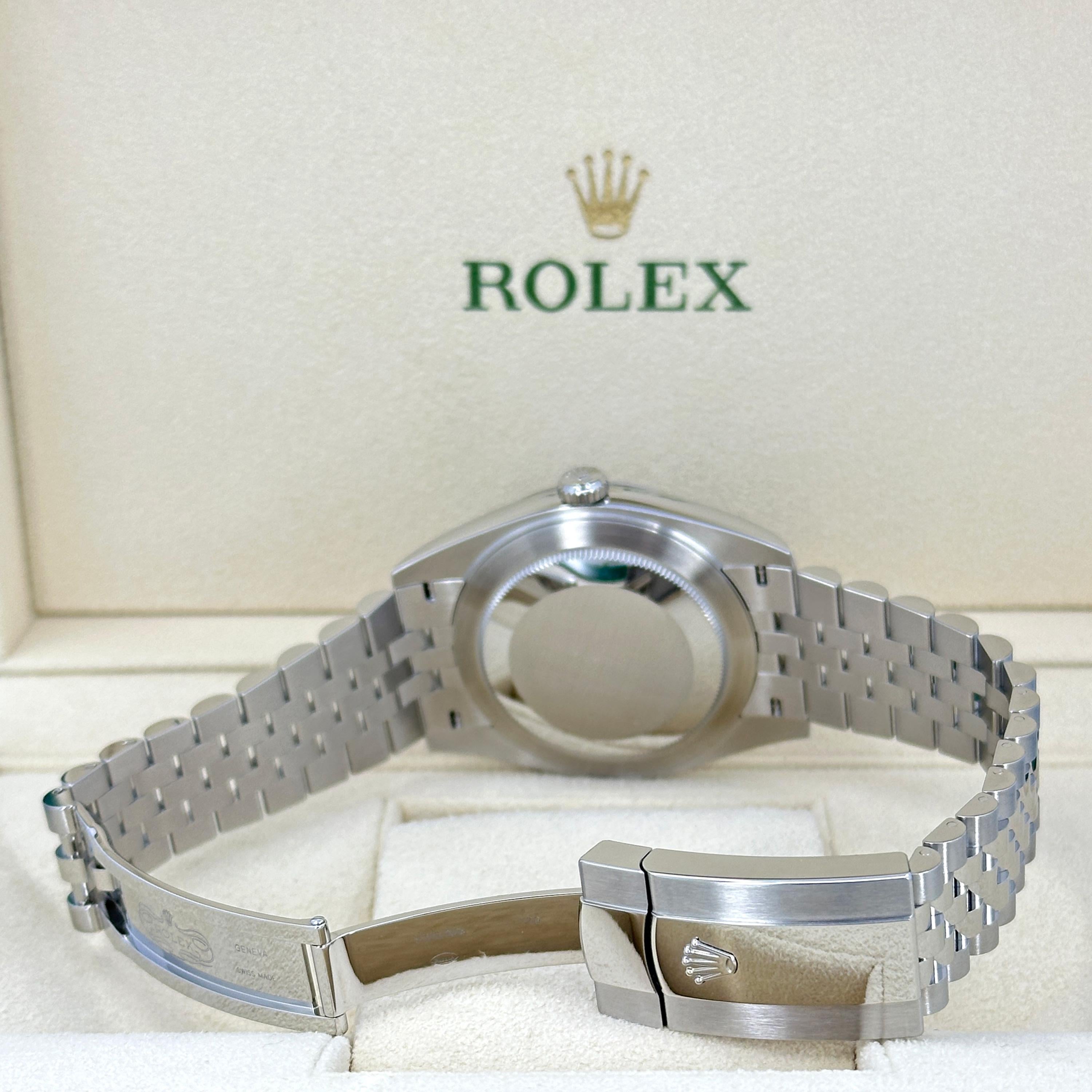 Ungetragene Rolex Datejust 41 Blue Jubilee Reference# 126334, Komplettset, 2025 im Angebot 9