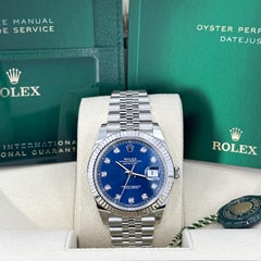 Unworn Rolex Datejust 41 Blue Jubilee Reference# 126334, Complete set, 2025