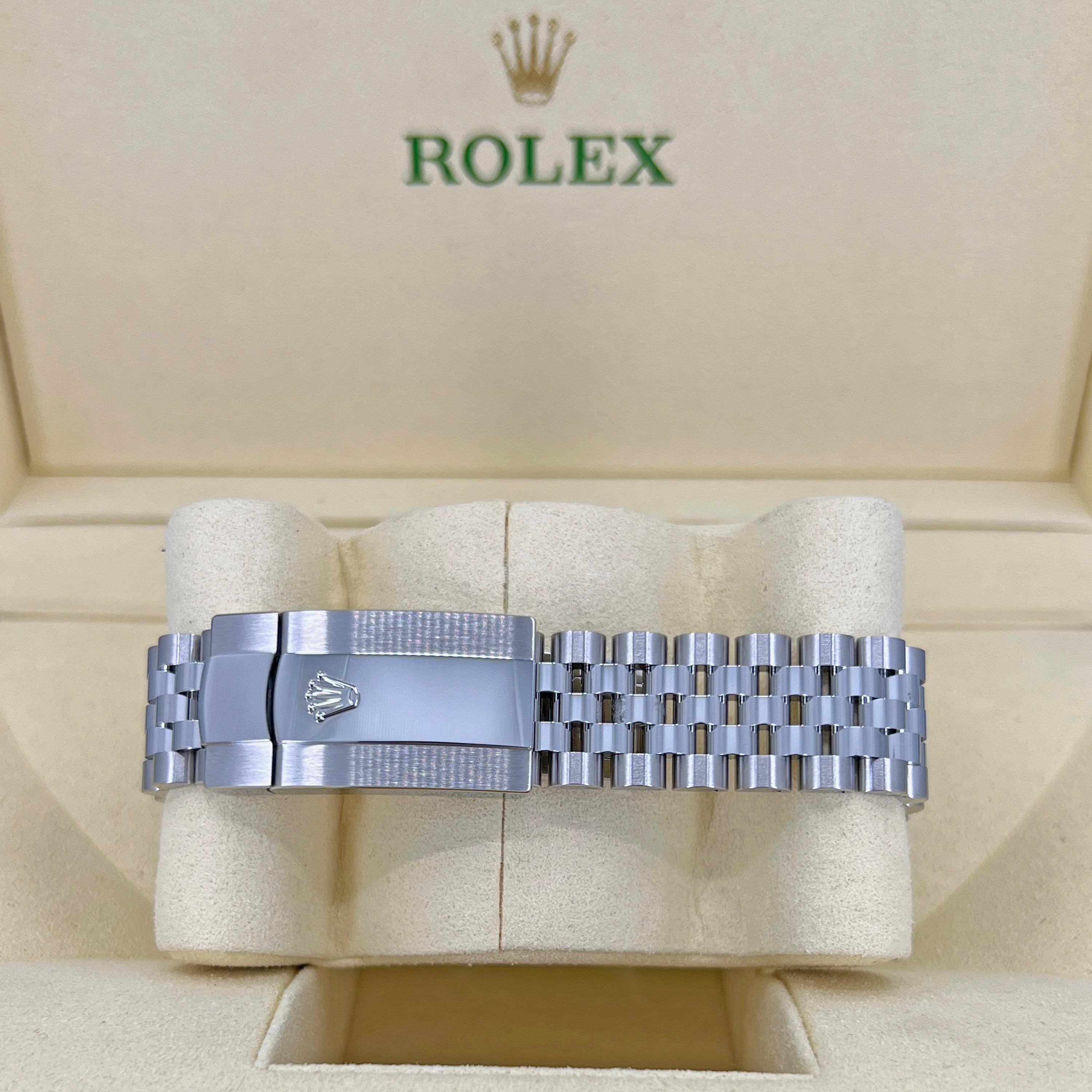 Ungetragene Rolex Datejust 41 Blue Jubilee Reference# 126334, Komplettset, 2025 im Angebot 1