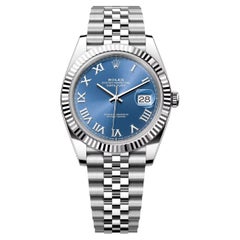 Unworn Rolex Datejust 41 Blue Jubilee Reference# 126334, Complete set, 2025