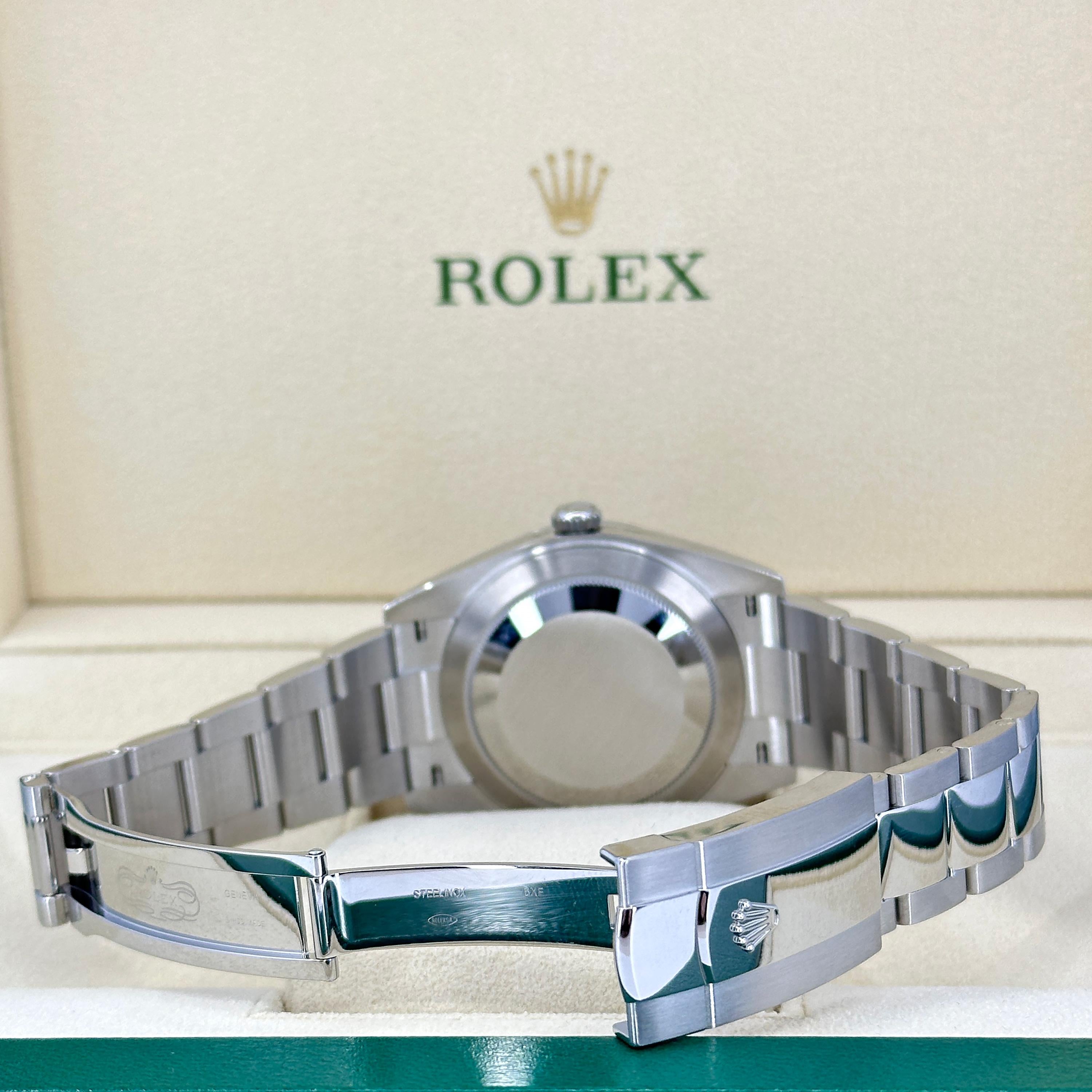Rolex Datejust 41 Blue Oyster Riferimento # 126300, Set completo, 2025 in vendita 6