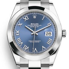 Rolex Datejust 41 Blue Oyster Reference# 126300, Jeu complet, 2025
