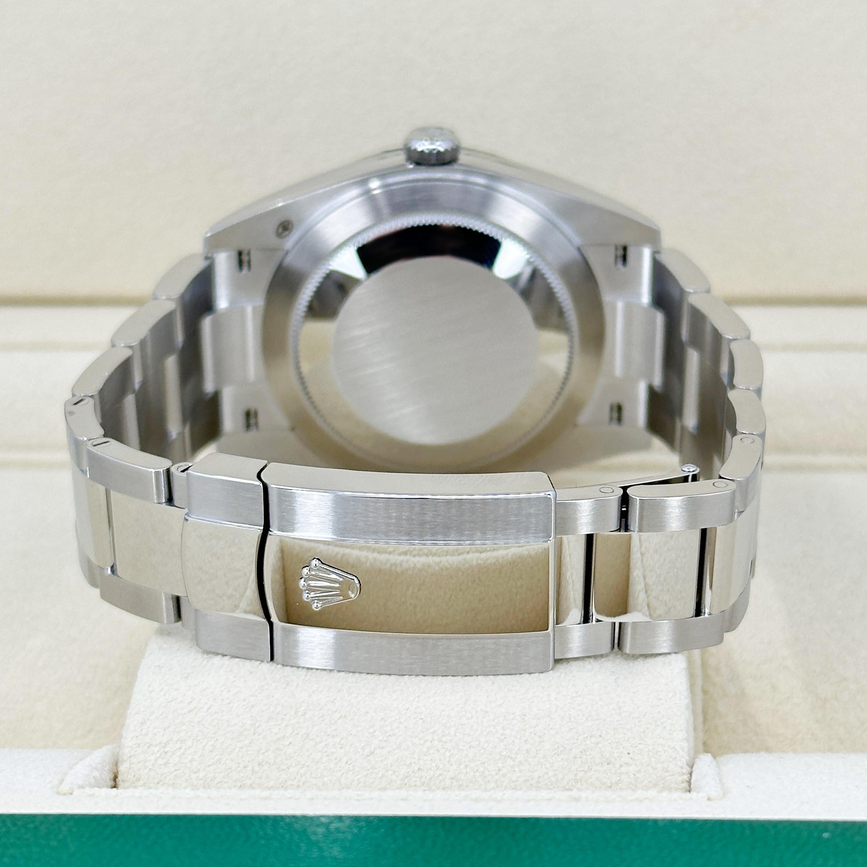 Rolex Datejust 41 Blue Oyster Riferimento n. 126334, Set completo, 2025 in vendita 5