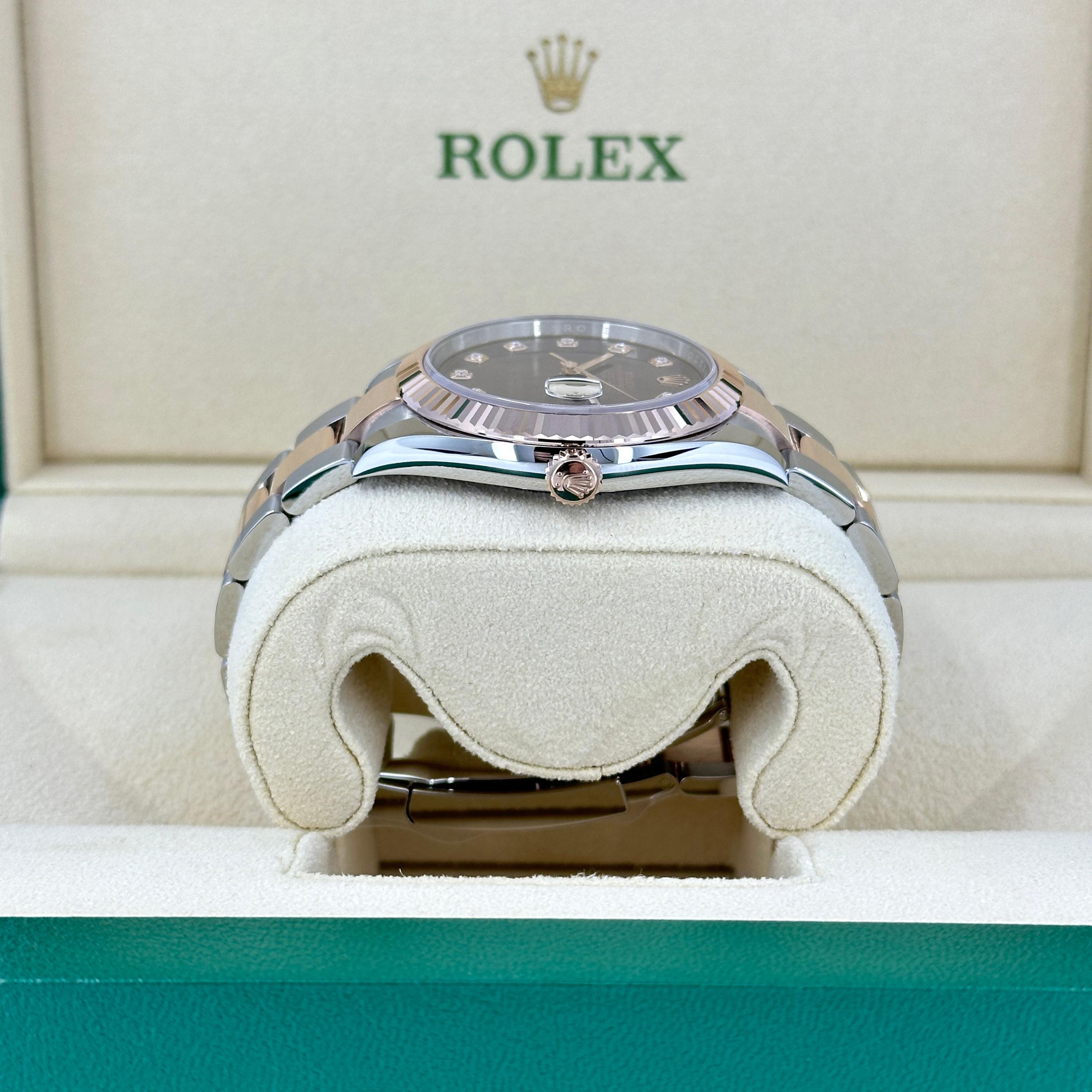 Femenino o masculino Rolex Datejust 41 Chocolate Oyster sin usar Referencia# 126331, Juego completo, 2025 en venta