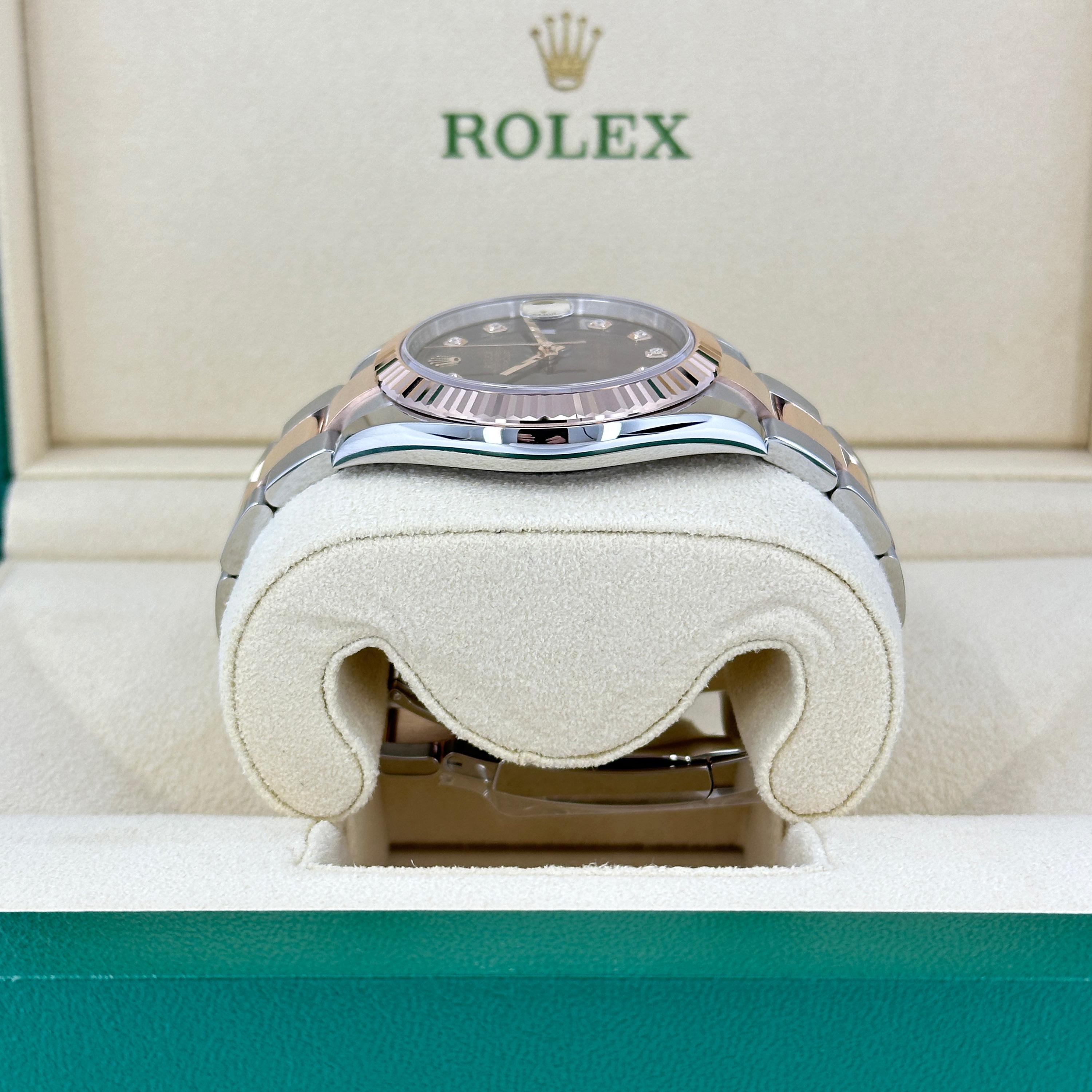 Rolex Datejust 41 Chocolate Oyster sin usar Referencia# 126331, Juego completo, 2025 en venta 1
