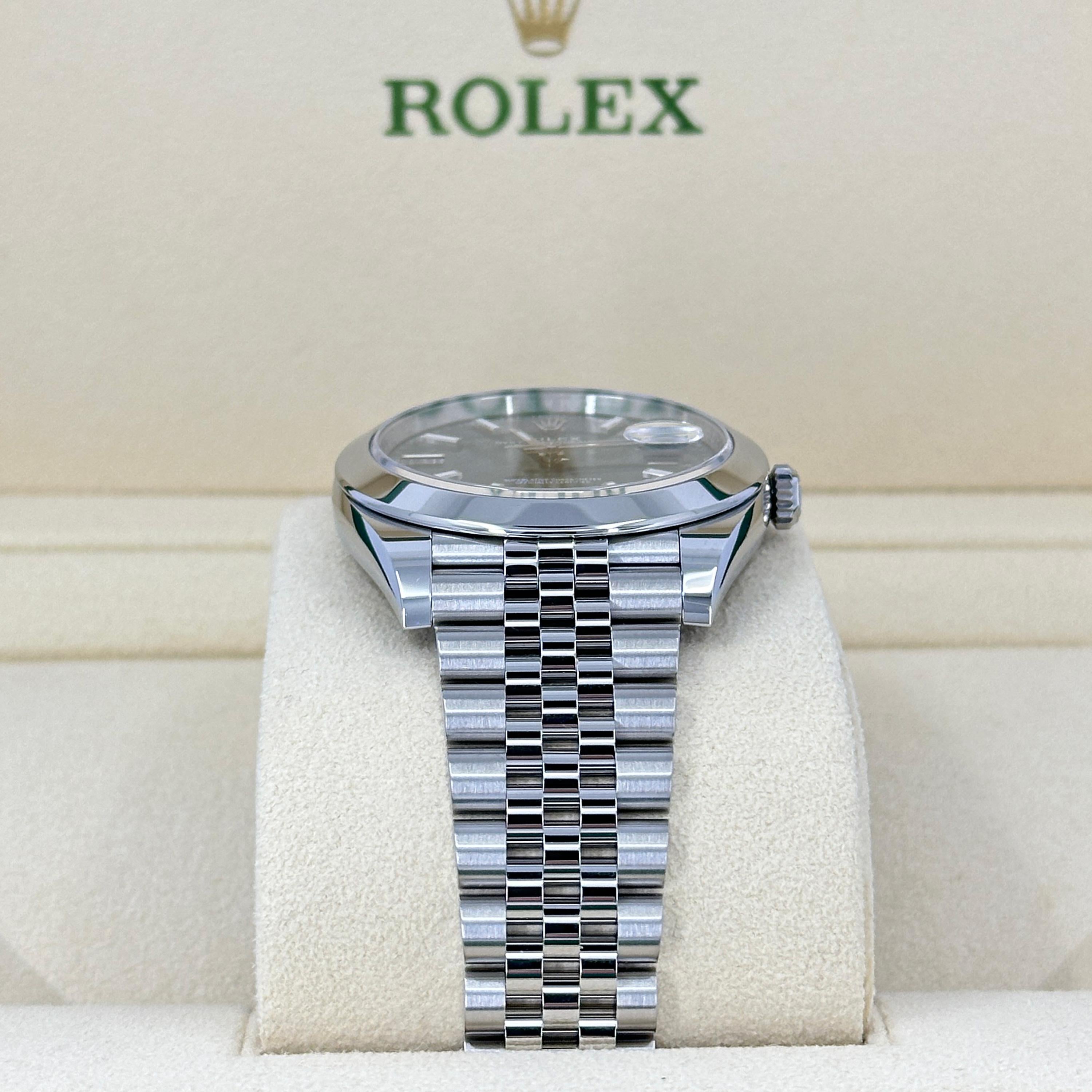 Rolex Datejust 41 Green Jubilee sin usar Referencia# 126300, Juego completo, 2025 en Nuevo estado para la venta en New York, NY