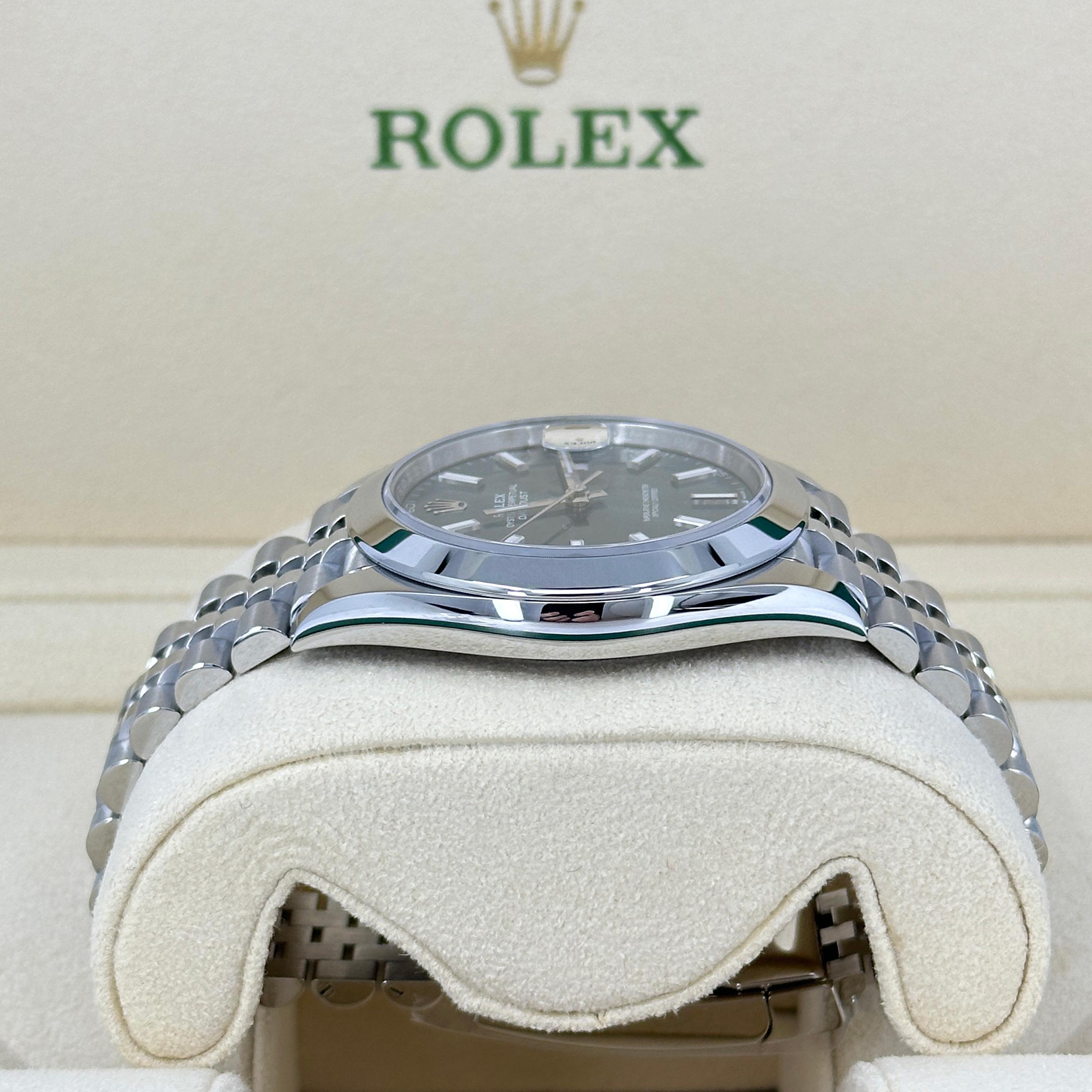 Femenino o masculino Rolex Datejust 41 Green Jubilee sin usar Referencia# 126300, Juego completo, 2025 en venta