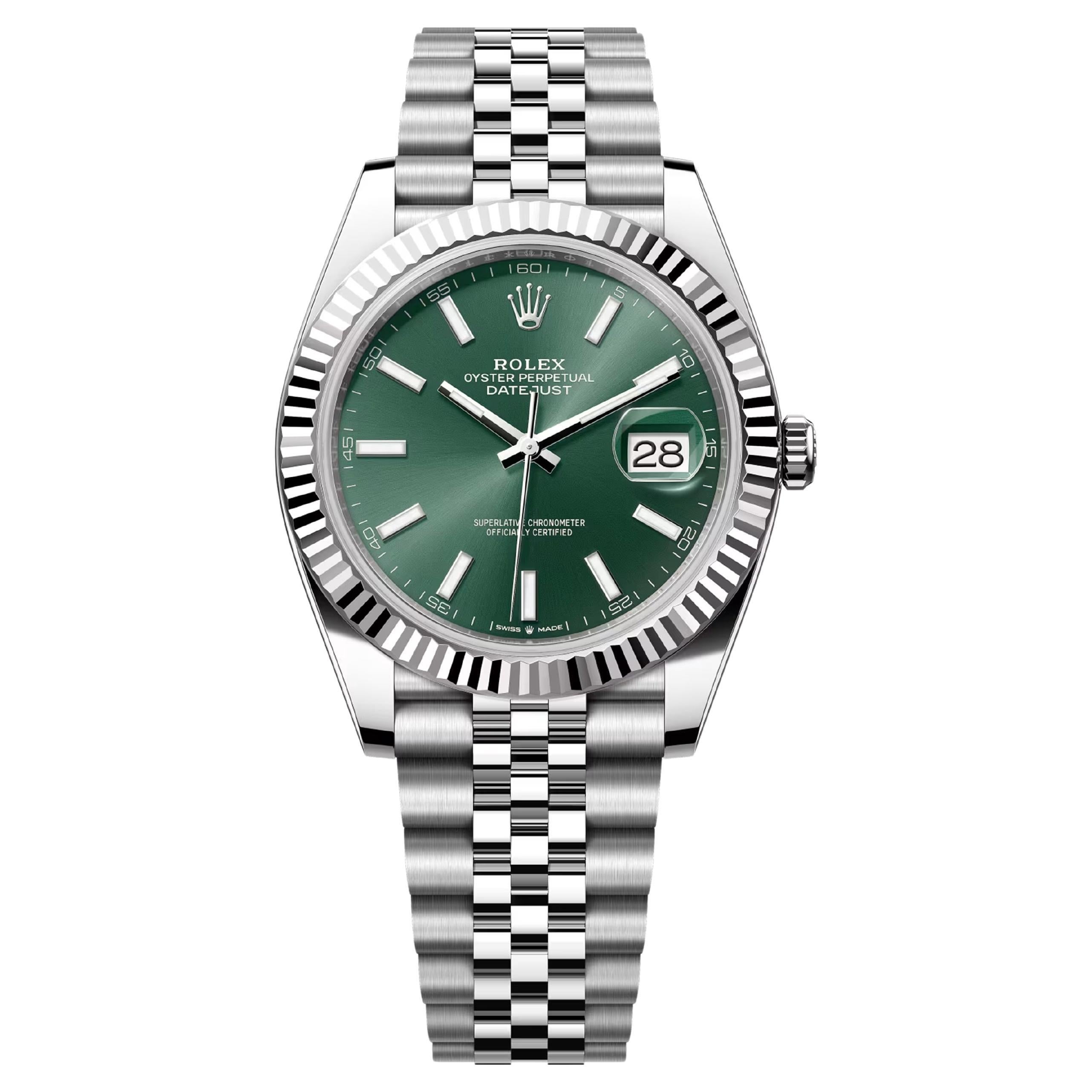 Rolex Datejust 41 Green Jubilee sin usar Referencia# 126334, Juego completo, 2025 en venta