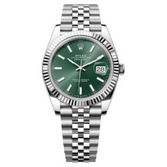 Ungetragene Rolex Datejust 41 Green Jubilee Reference# 126334, Komplettset, 2025
