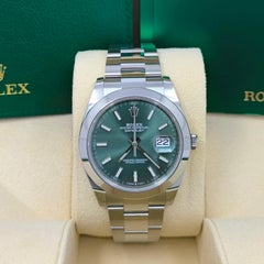 Unworn Rolex Datejust 41 Green Oyster Reference# 126300, Complete set, 2025