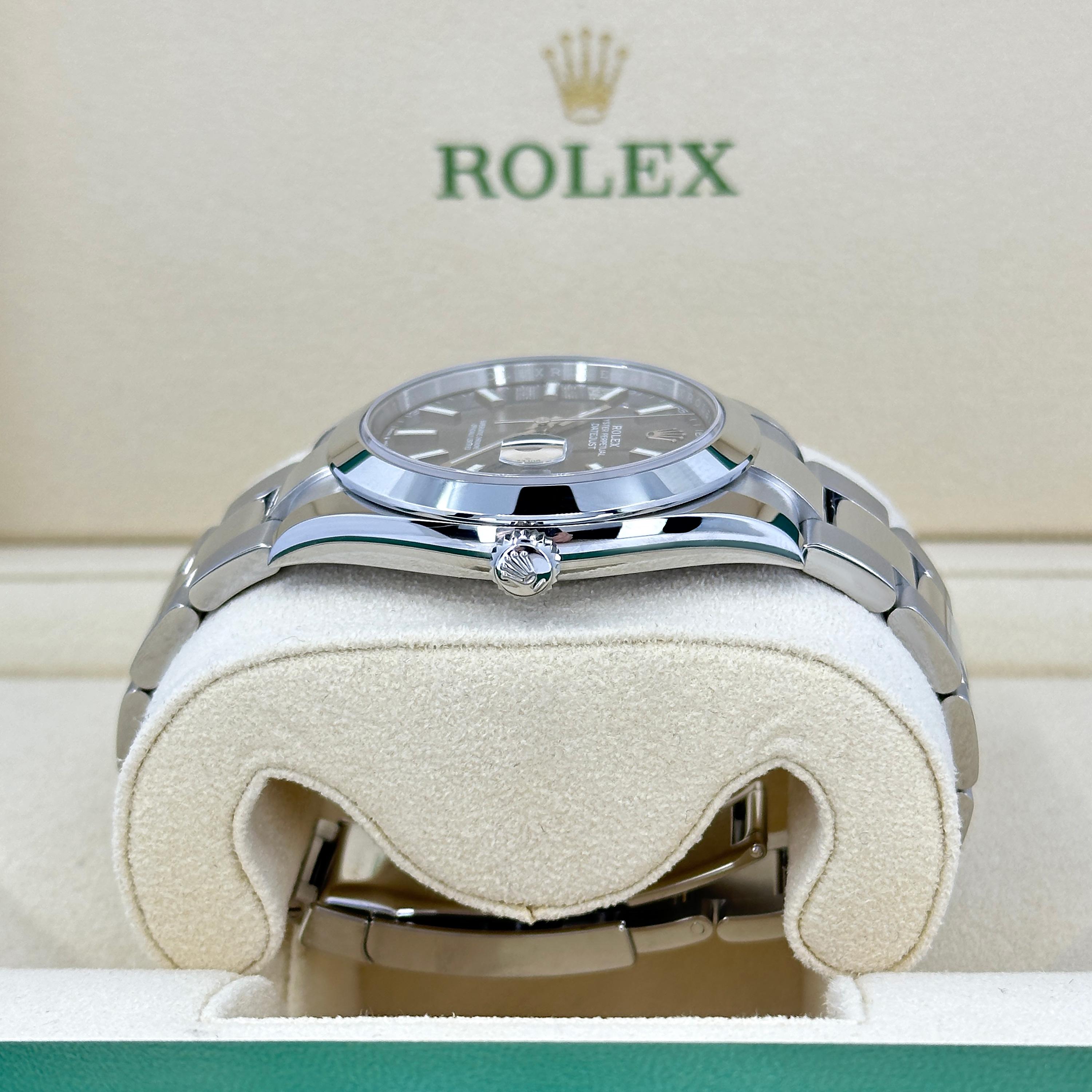 Rolex Datejust 41 Gris Oyster Sin Usar Referencia# 126300, Juego completo, 2025 en venta 4