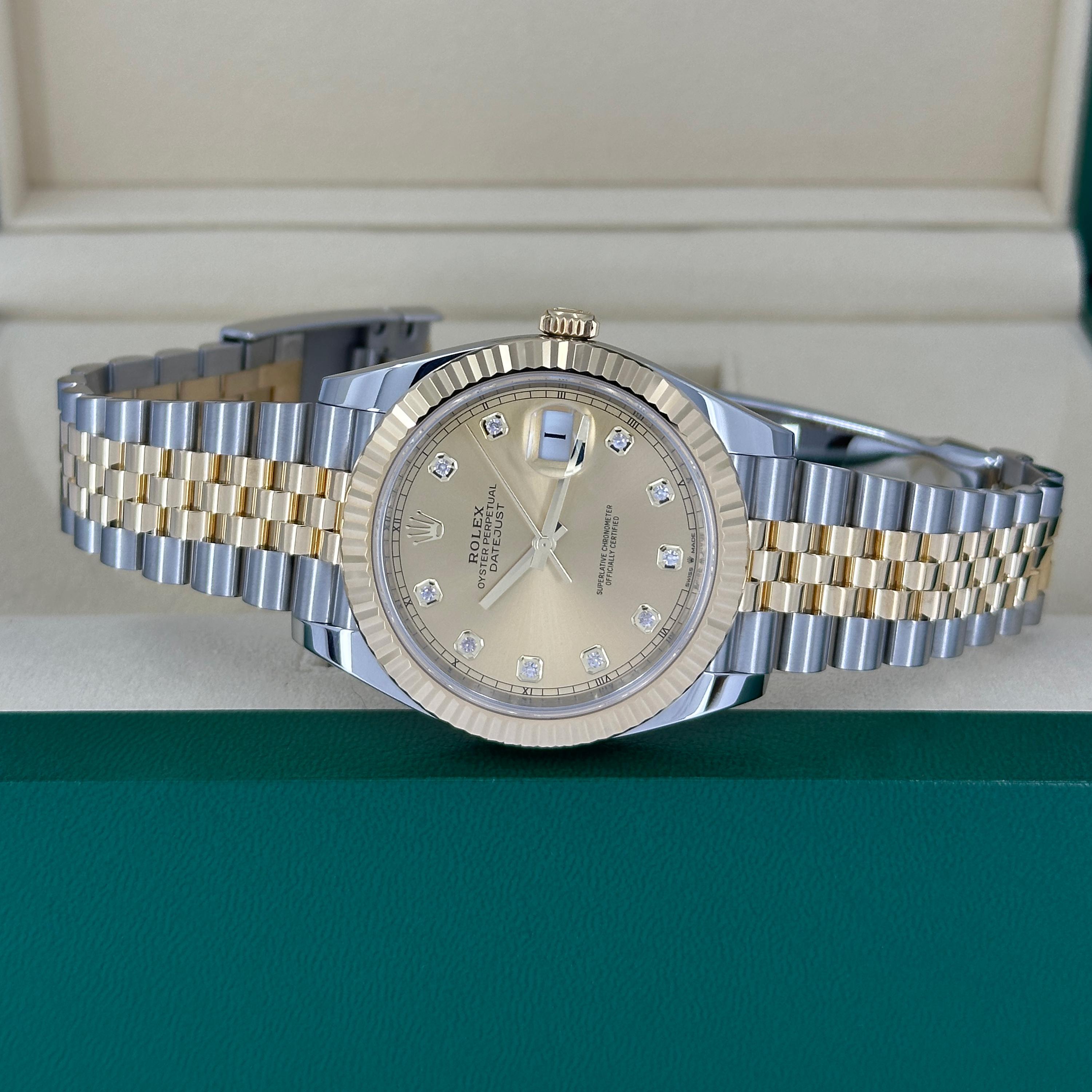 Rolex Datejust 41 Champagne Jubilee sin usar Referencia# 126333, Juego completo, 2025 en venta 7