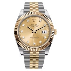 Unworn Rolex Datejust 41 Champagne Jubilee Reference# 126333, Complete set, 2025