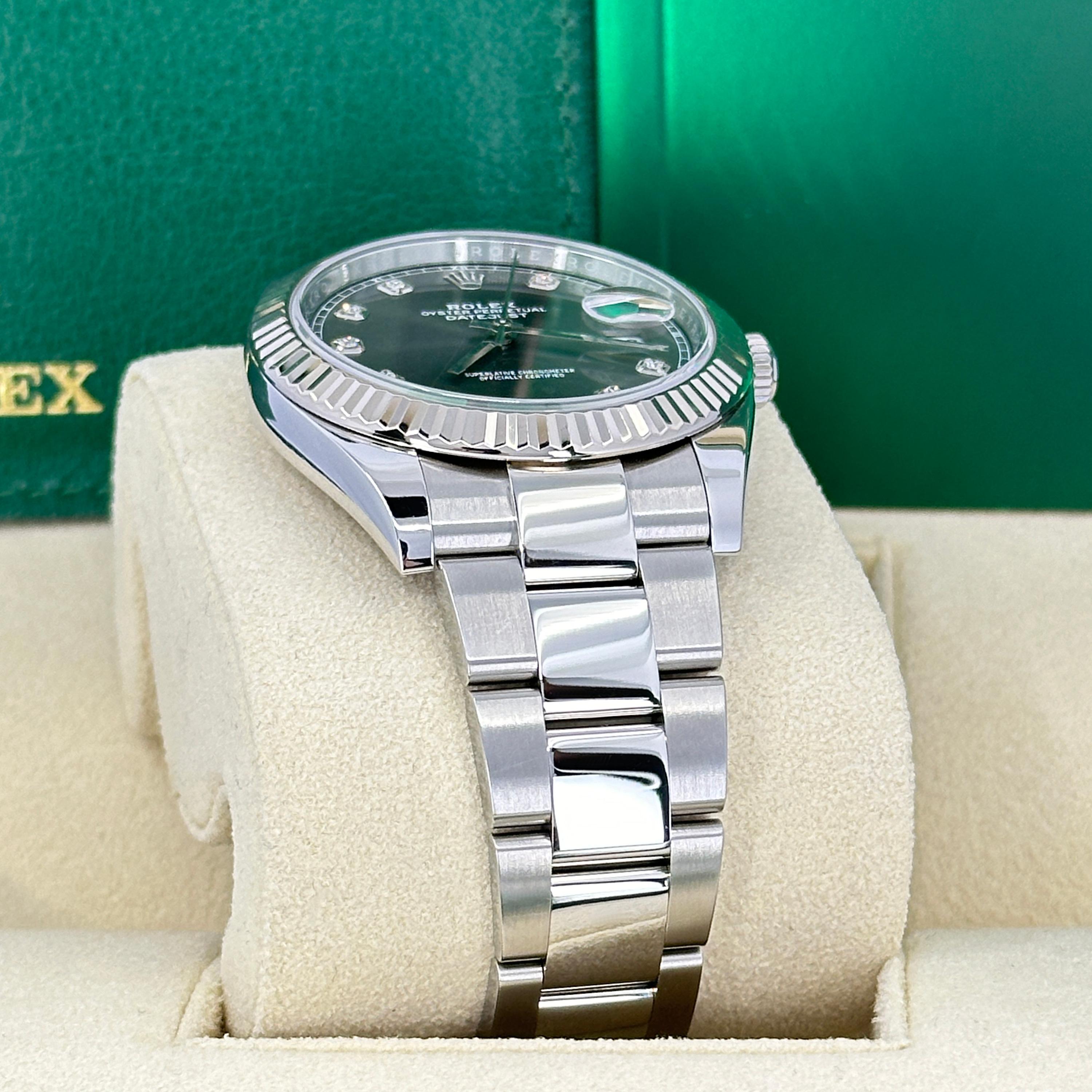 Ungetragene Rolex Datejust 41 Schiefer Oyster Reference# 126234, Komplettset, 2025 für Damen oder Herren im Angebot