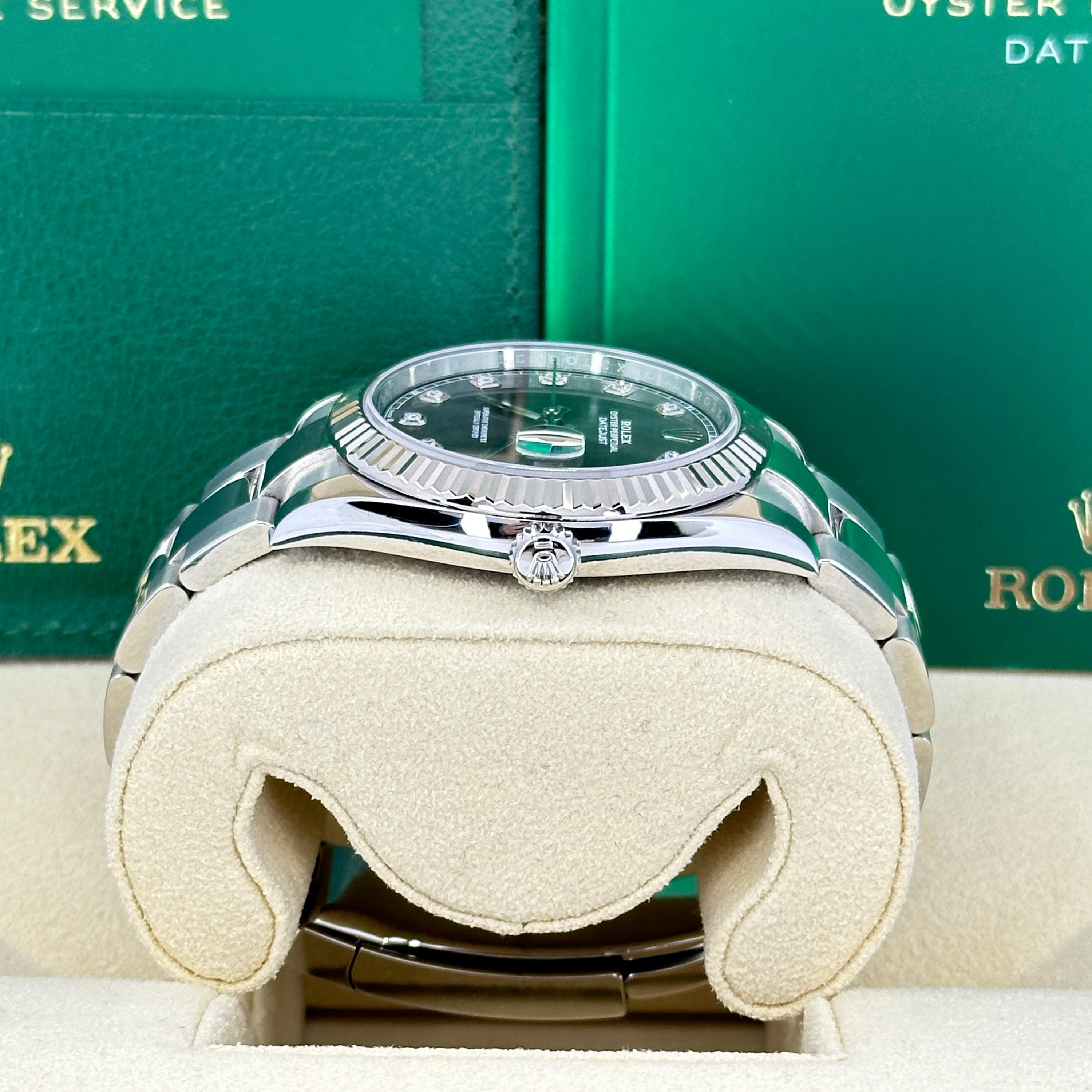 Ungetragene Rolex Datejust 41 Schiefer Oyster Reference# 126234, Komplettset, 2025 im Angebot 3