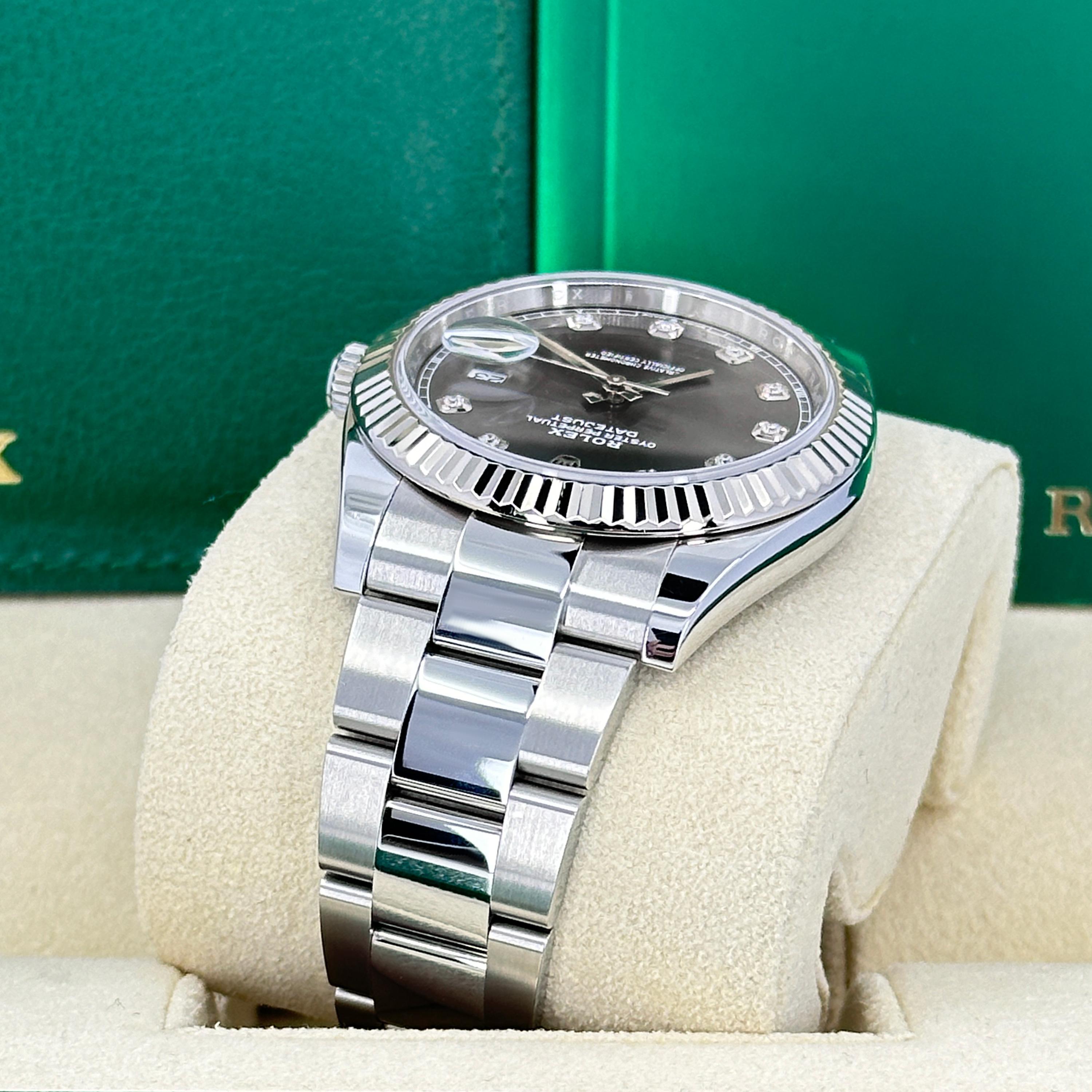 Ungetragene Rolex Datejust 41 Schiefer Oyster Reference# 126234, Komplettset, 2025 im Angebot 5