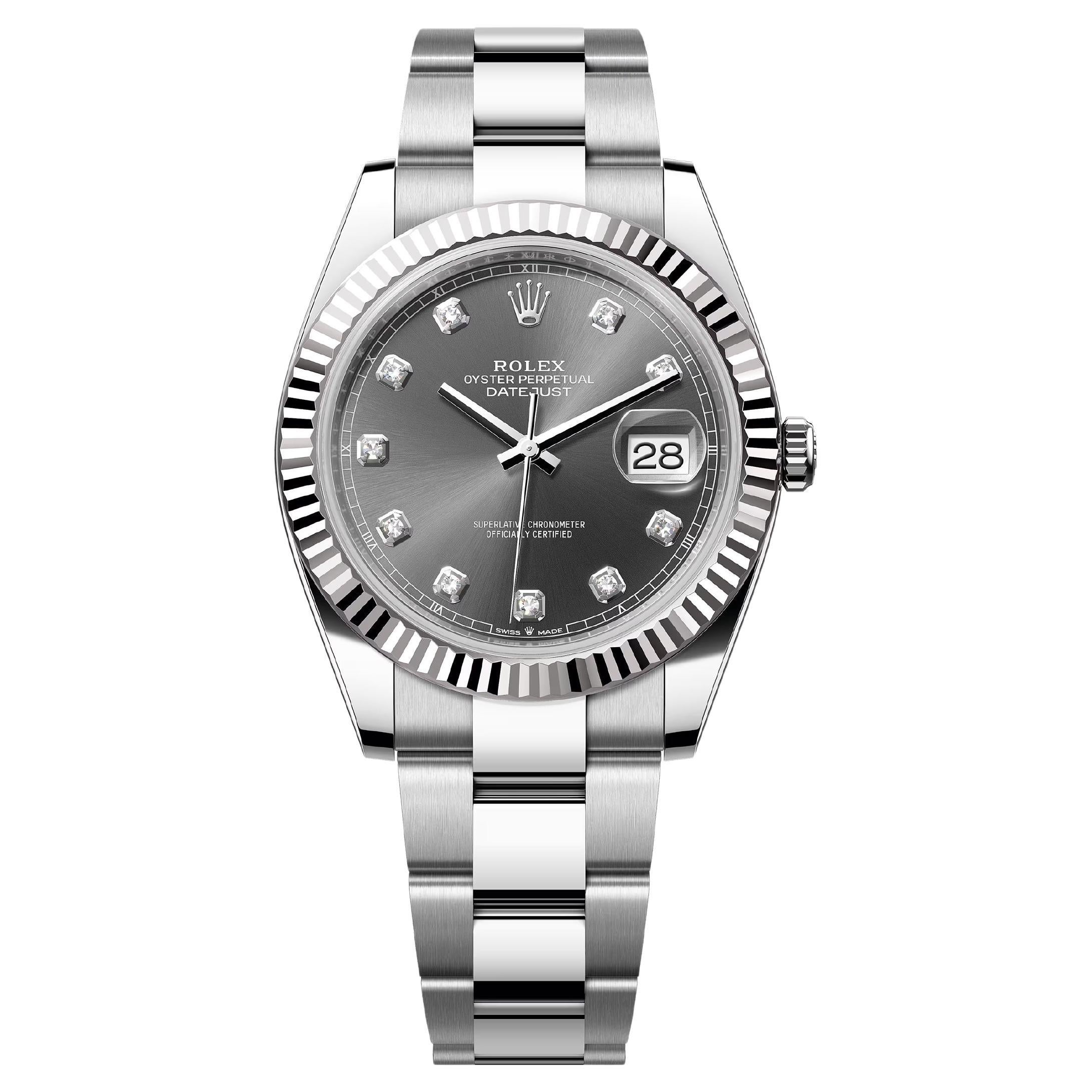 Rolex Datejust 41 Slate Oyster Reference# 126234, Jeu complet, 2025