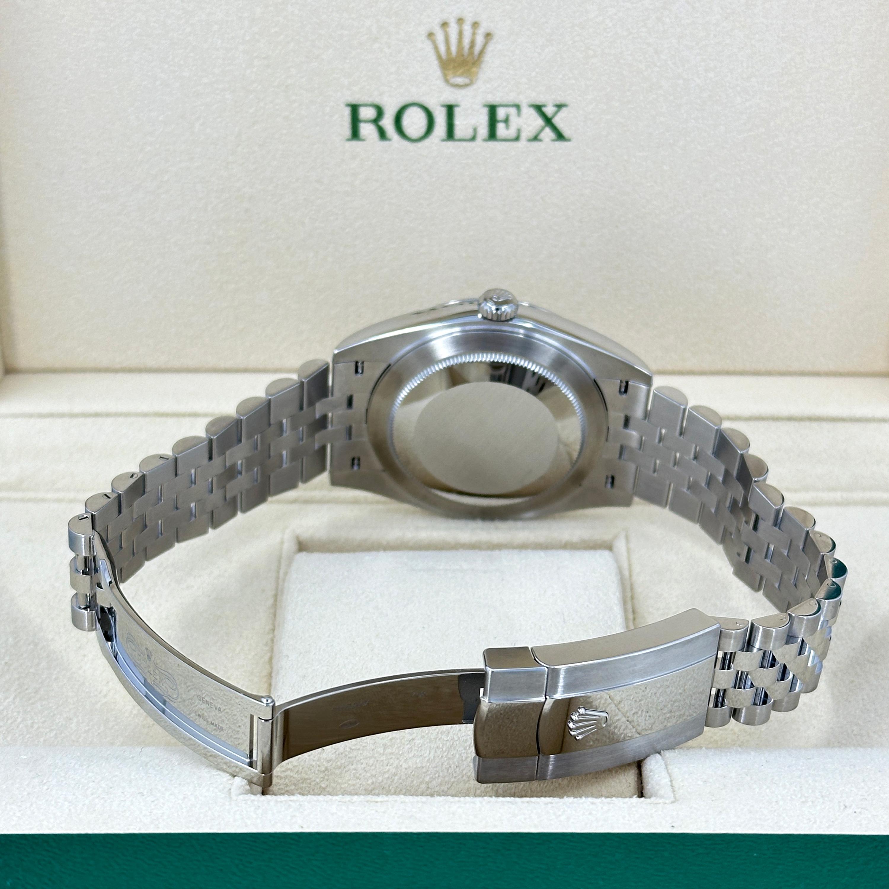 Rolex Datejust 41 Silver Jubilee sin usar Referencia# 126300, Juego completo, 2025 en venta 6