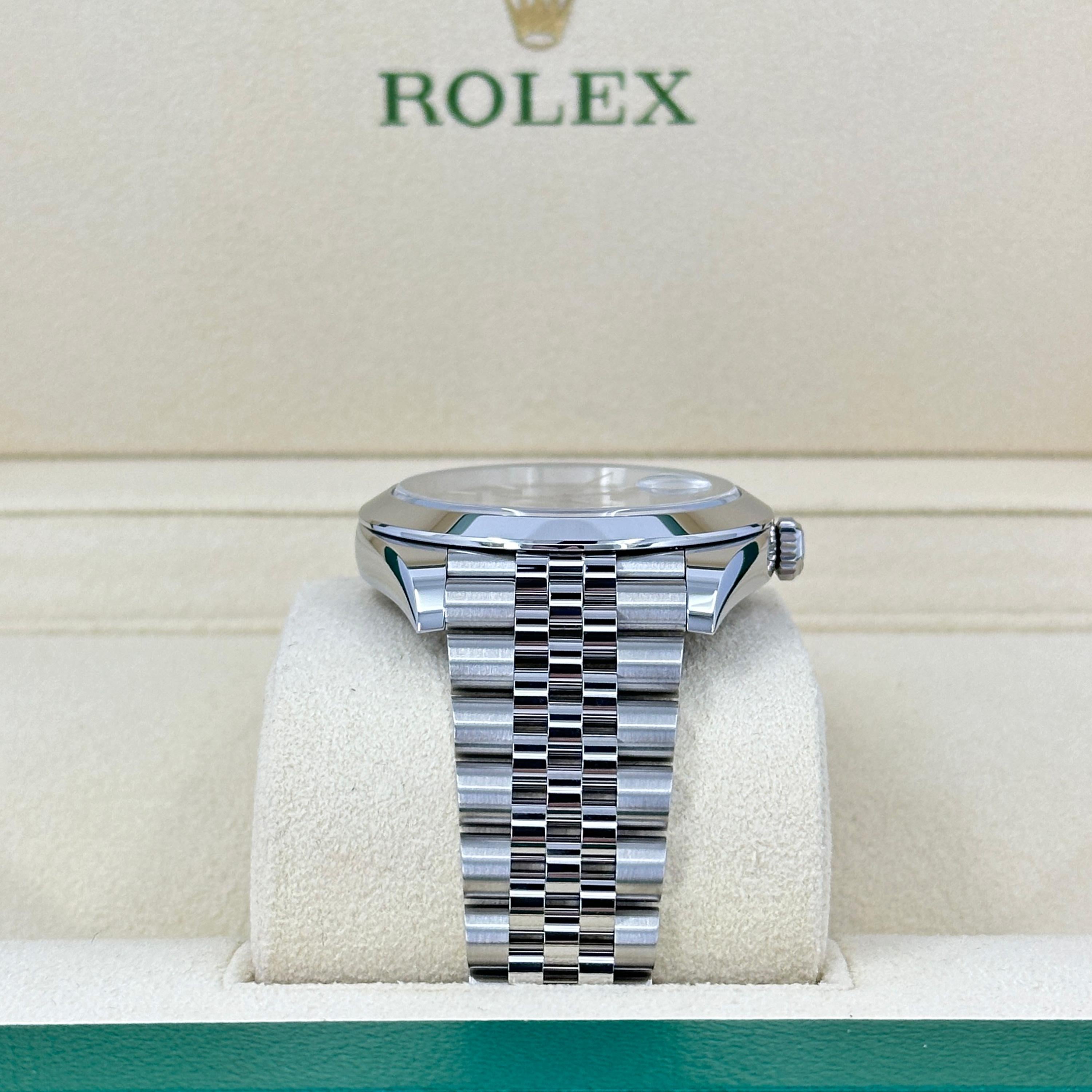 Femenino o masculino Rolex Datejust 41 Silver Jubilee sin usar Referencia# 126300, Juego completo, 2025 en venta