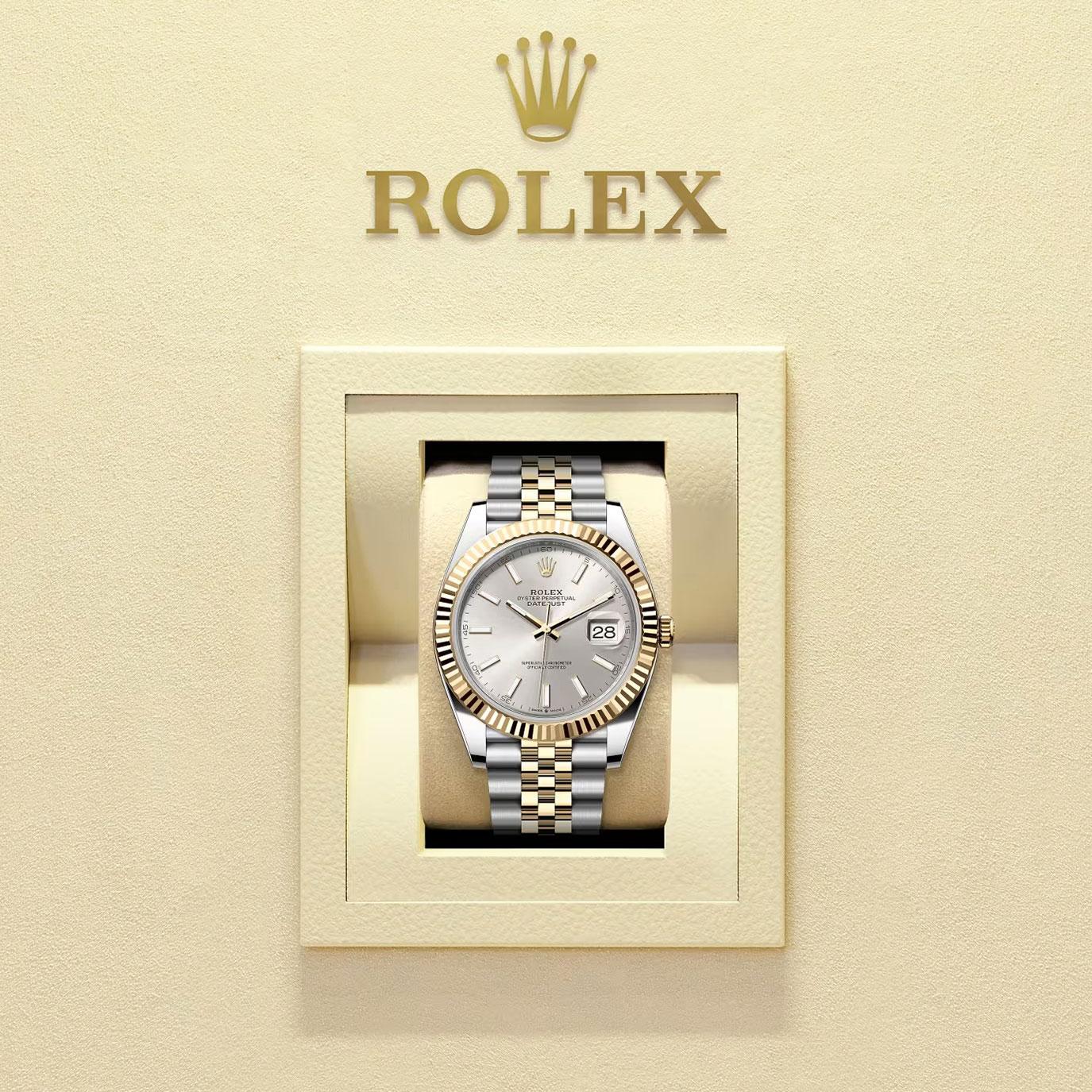 Ungetragene Rolex Datejust 41 Silver Jubilee Reference# 126333, Komplettset, 2025 im Angebot 1