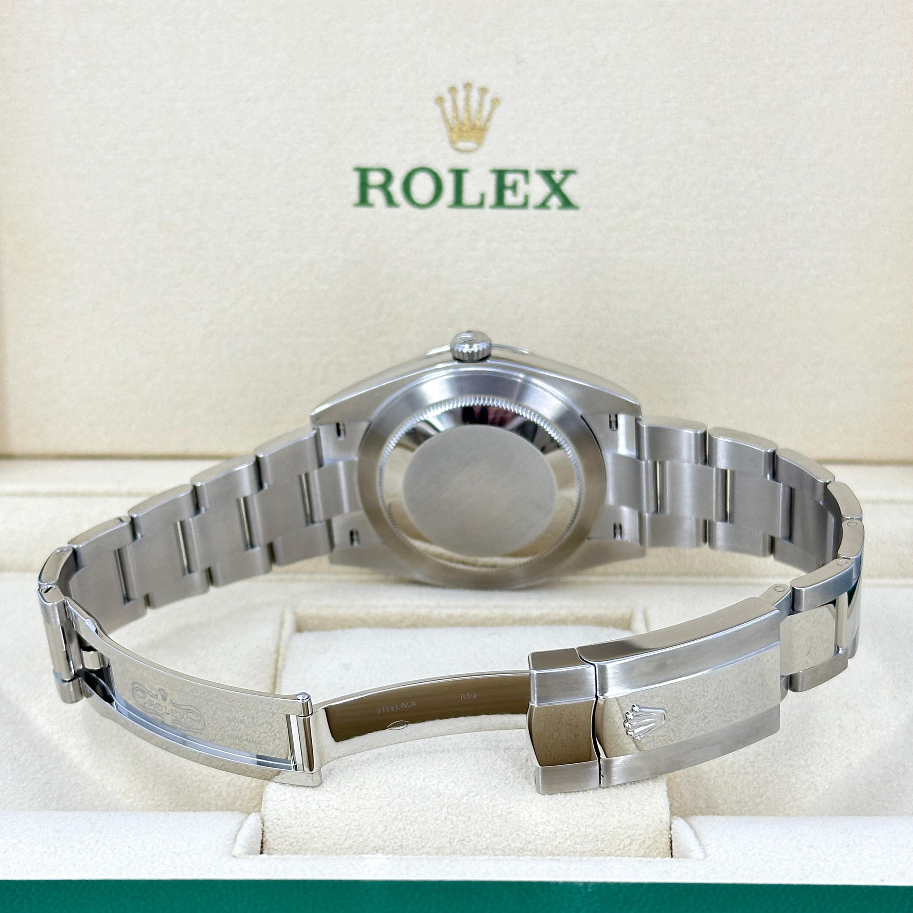 Rolex Datejust 41 Oyster de plata sin usar Referencia# 126300, Juego completo, 2025 en venta 7