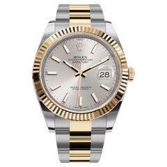 Unworn Rolex Datejust 41 Silver Oyster Reference# 126333, Complete set, 2025