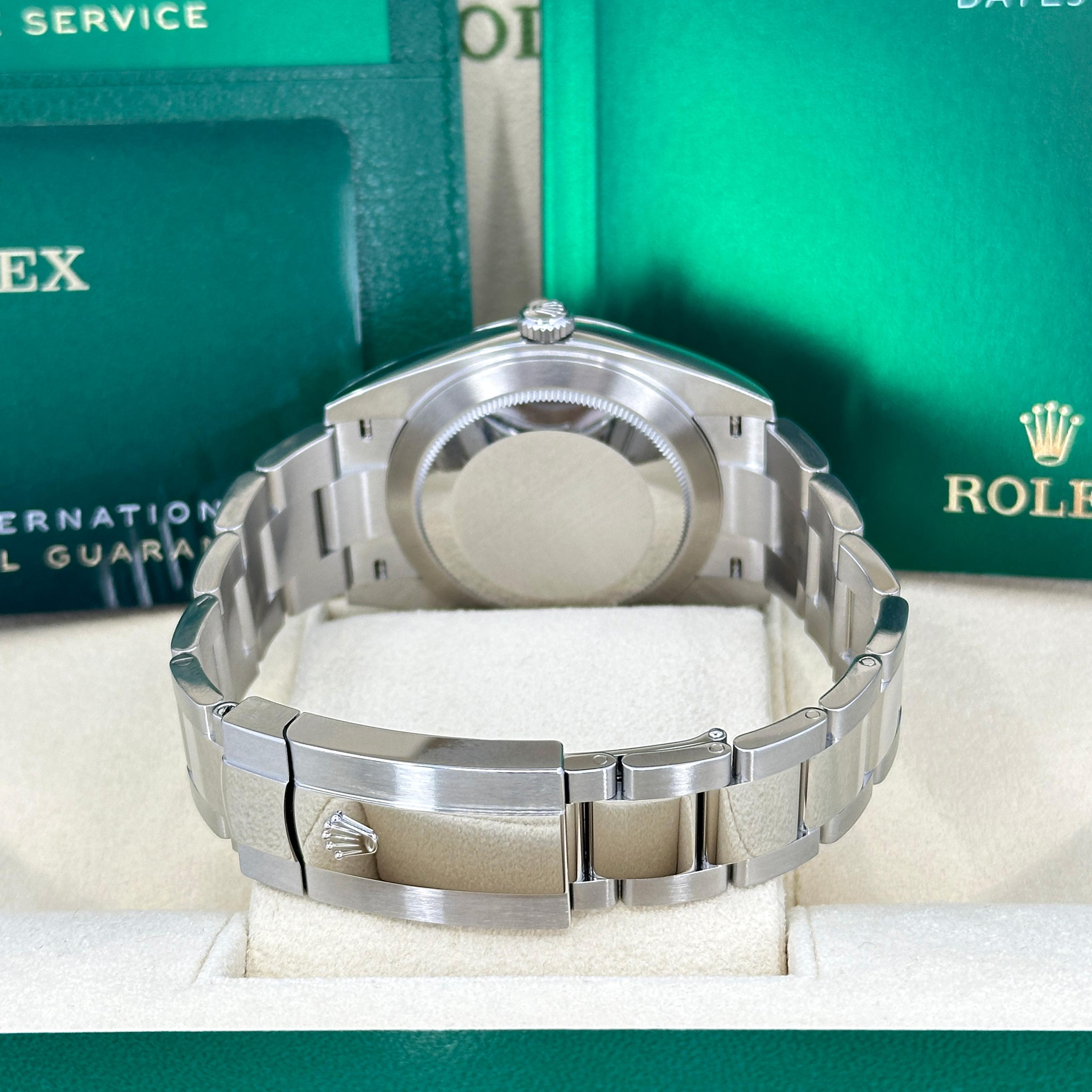 Ungetragene Rolex Datejust 41 Silver Oyster Reference# 126334, Komplettset, 2025 im Angebot 10