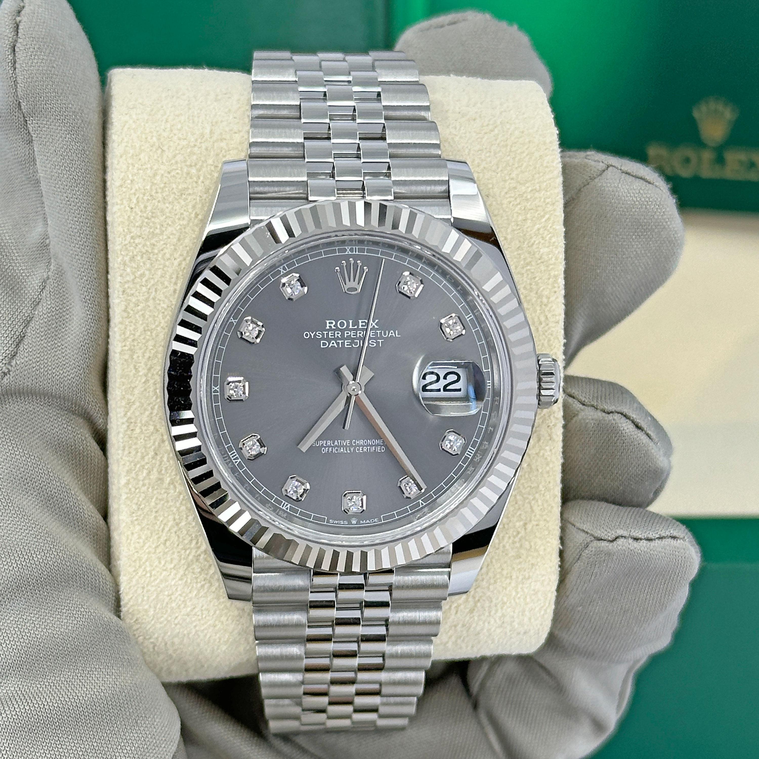 Rolex Datejust 41 Slate Jubile Reference# 126334, Set completo, 2025 in vendita 7