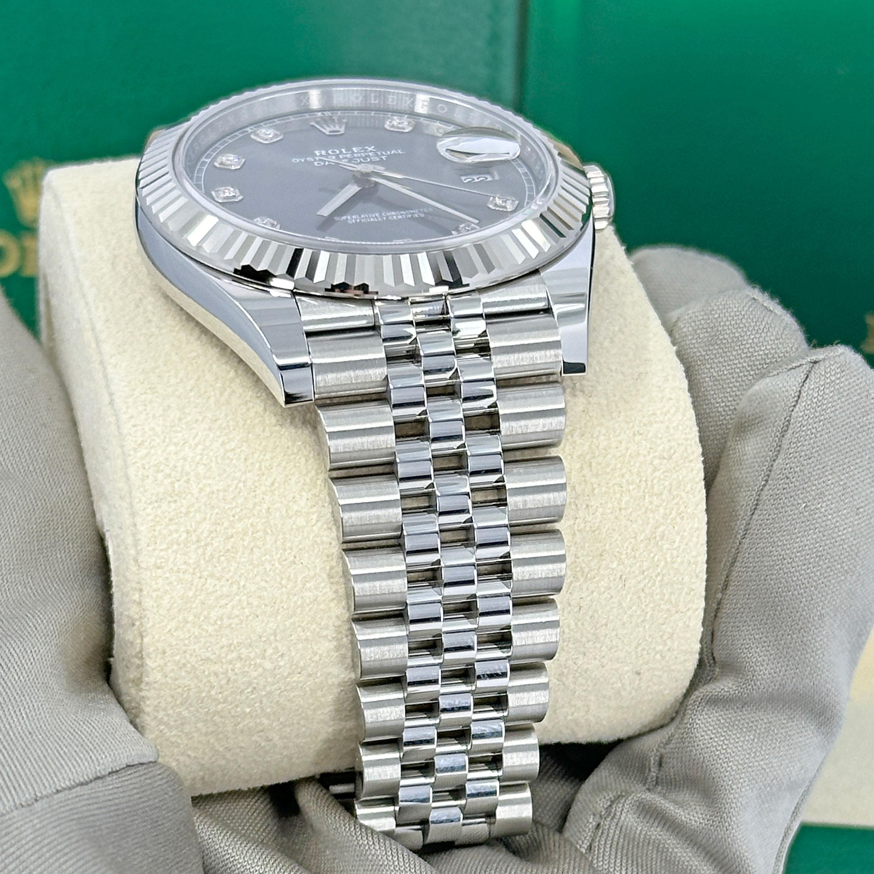Rolex Datejust 41 Slate Jubile Reference# 126334, Set completo, 2025 in vendita 8
