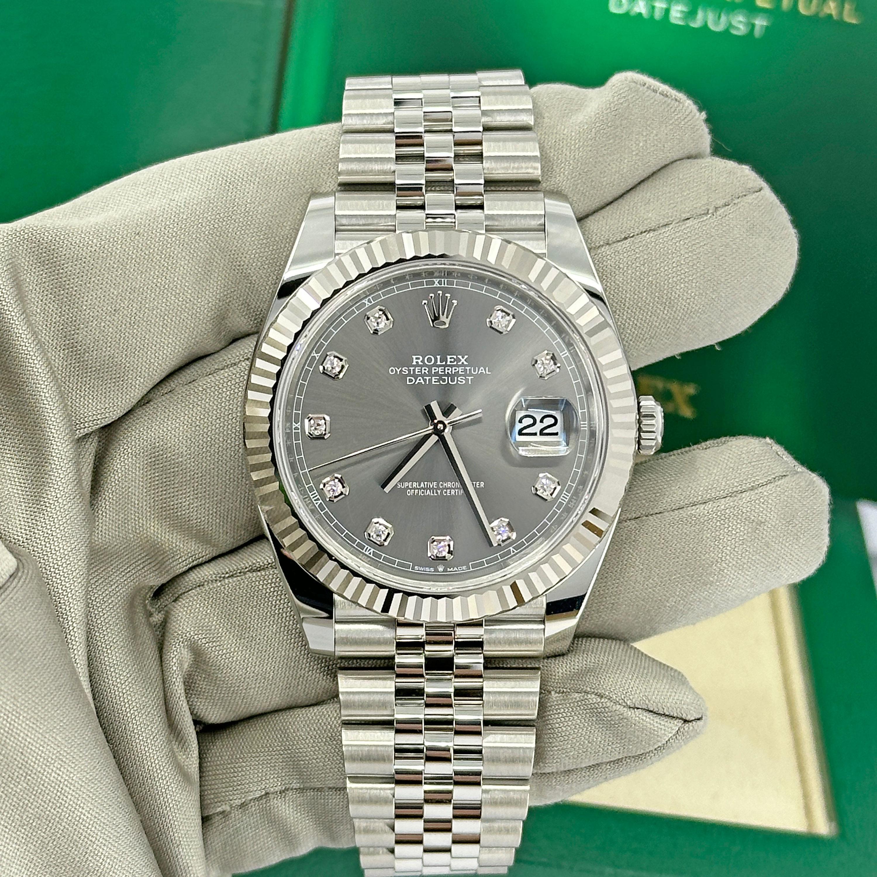 Rolex Datejust 41 Slate Jubile Reference# 126334, Set completo, 2025 in vendita 11