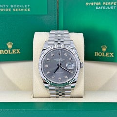 Unworn Rolex Datejust 41 Slate Jubile Reference# 126334, Complete set, 2025