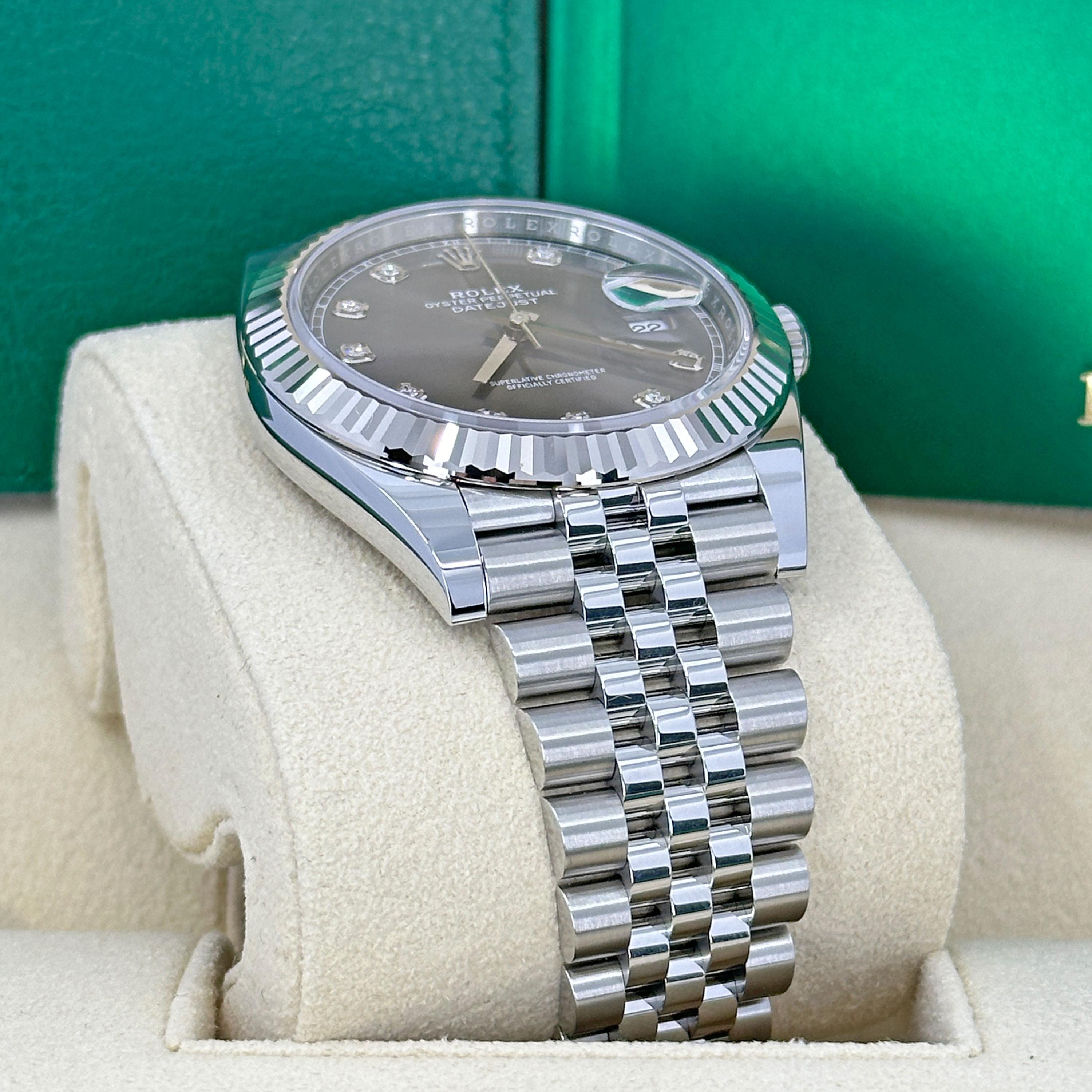 da uomo o donna Rolex Datejust 41 Slate Jubile Reference# 126334, Set completo, 2025 in vendita