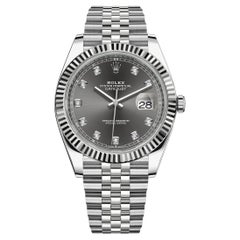 Ungetragene Rolex Datejust 41 Slate Jubile Reference# 126334, Komplettset, 2025