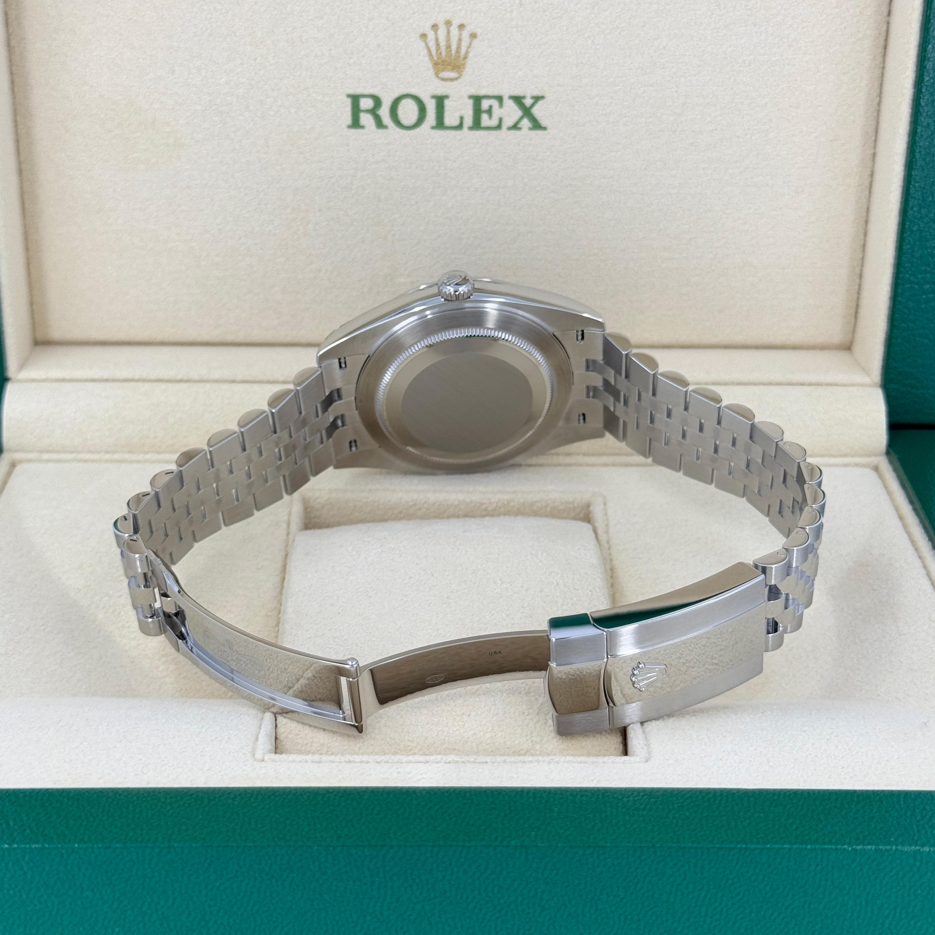 Unworn Rolex Datejust 41 Slate Jubilee Reference# 126300, Complete set, 2025 For Sale 8
