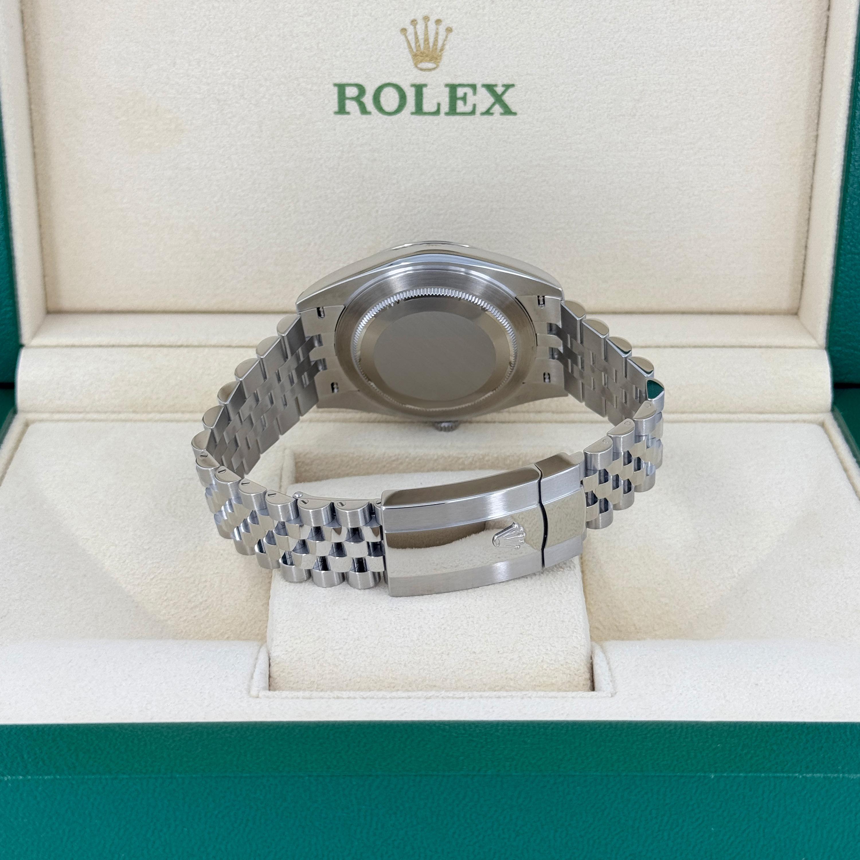 Unworn Rolex Datejust 41 Slate Jubilee Reference# 126300, Complete set, 2025 For Sale 9