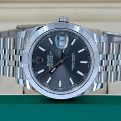 Unworn Rolex Datejust 41 Slate Jubilee Reference# 126300, Complete set, 2025