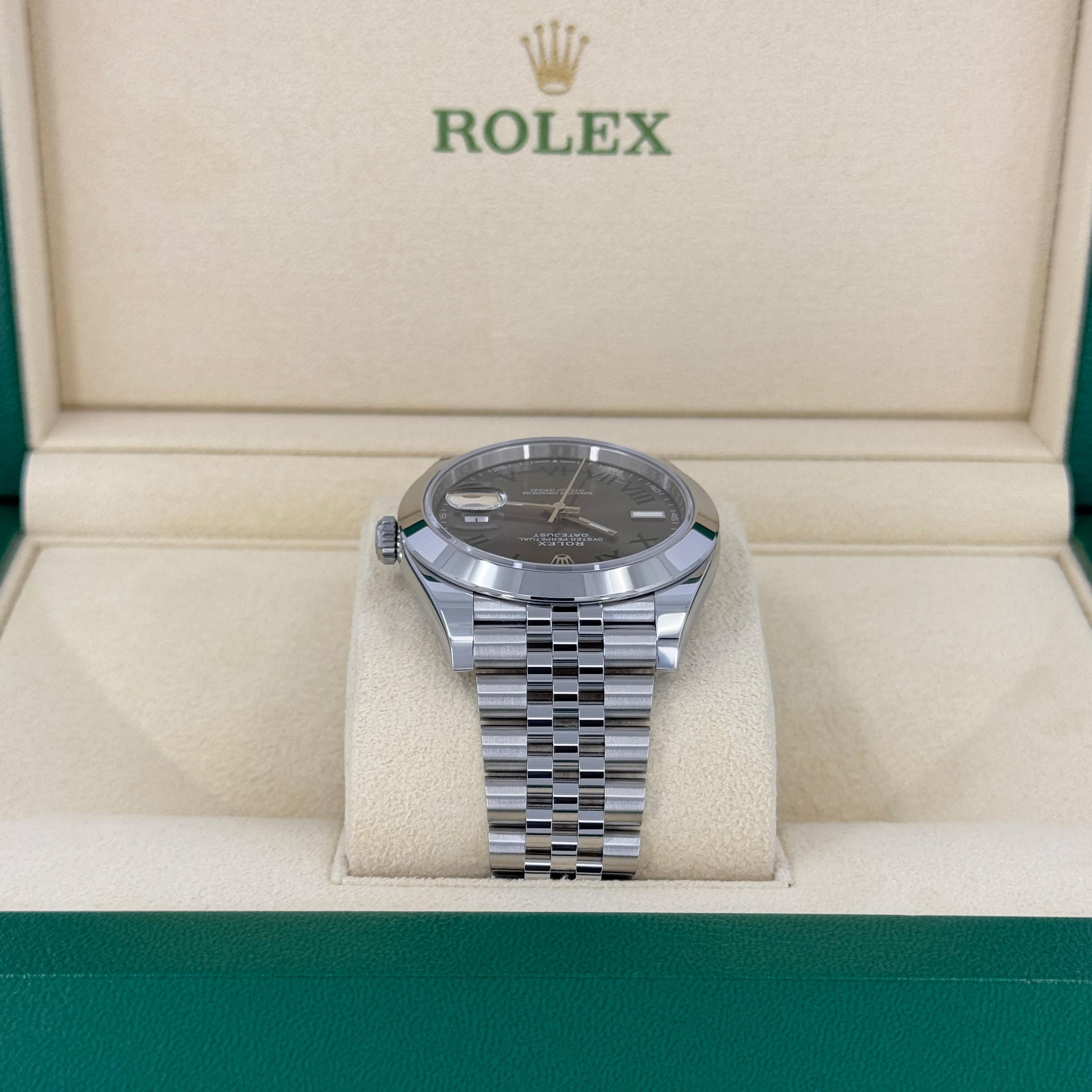 Unworn Rolex Datejust 41 Slate Jubilee Reference# 126300, Complete set, 2025 In New Condition For Sale In New York, NY