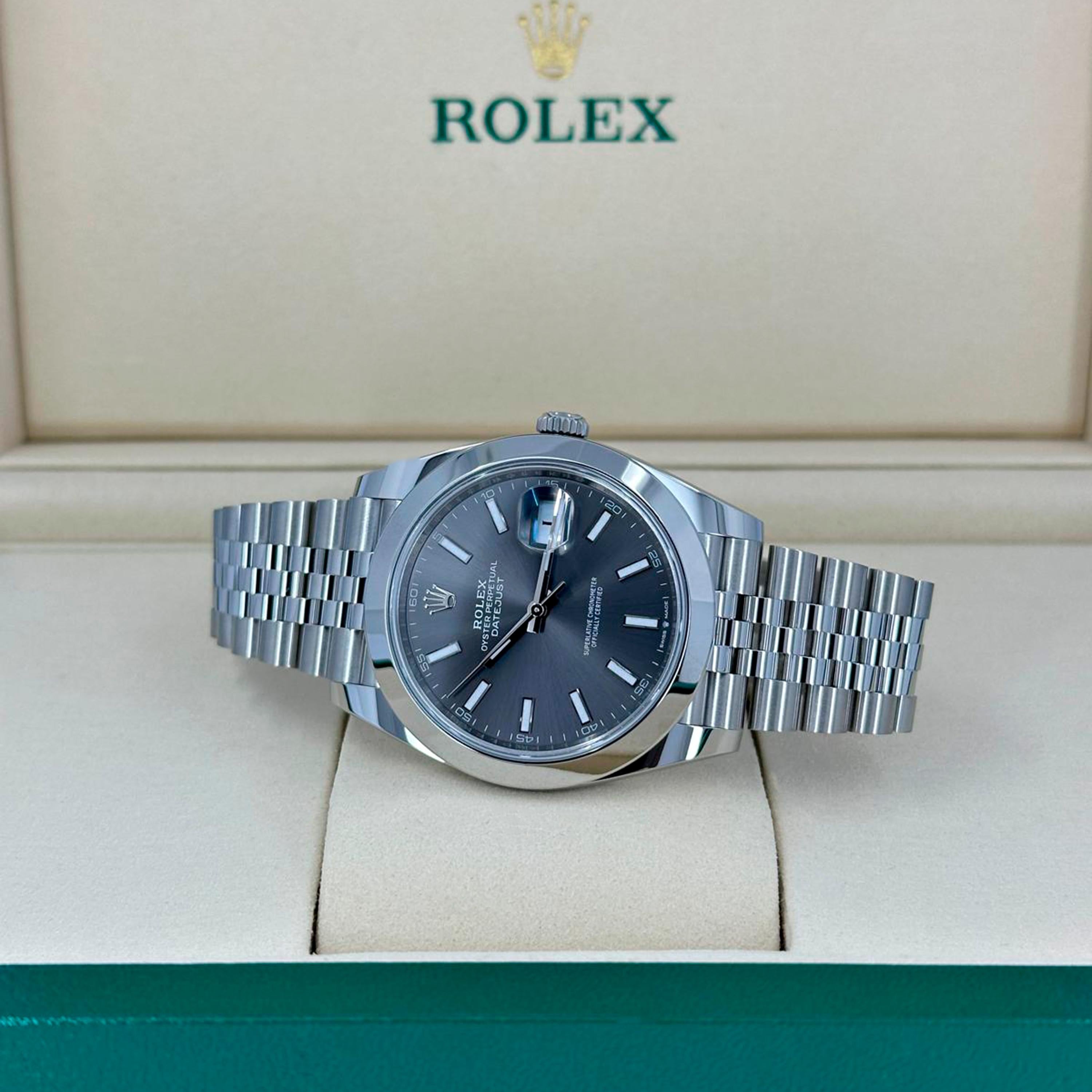 Rolex Datejust 41 Jubileo de pizarra sin usar Referencia# 126300, Juego completo, 2025 en Nuevo estado para la venta en New York, NY