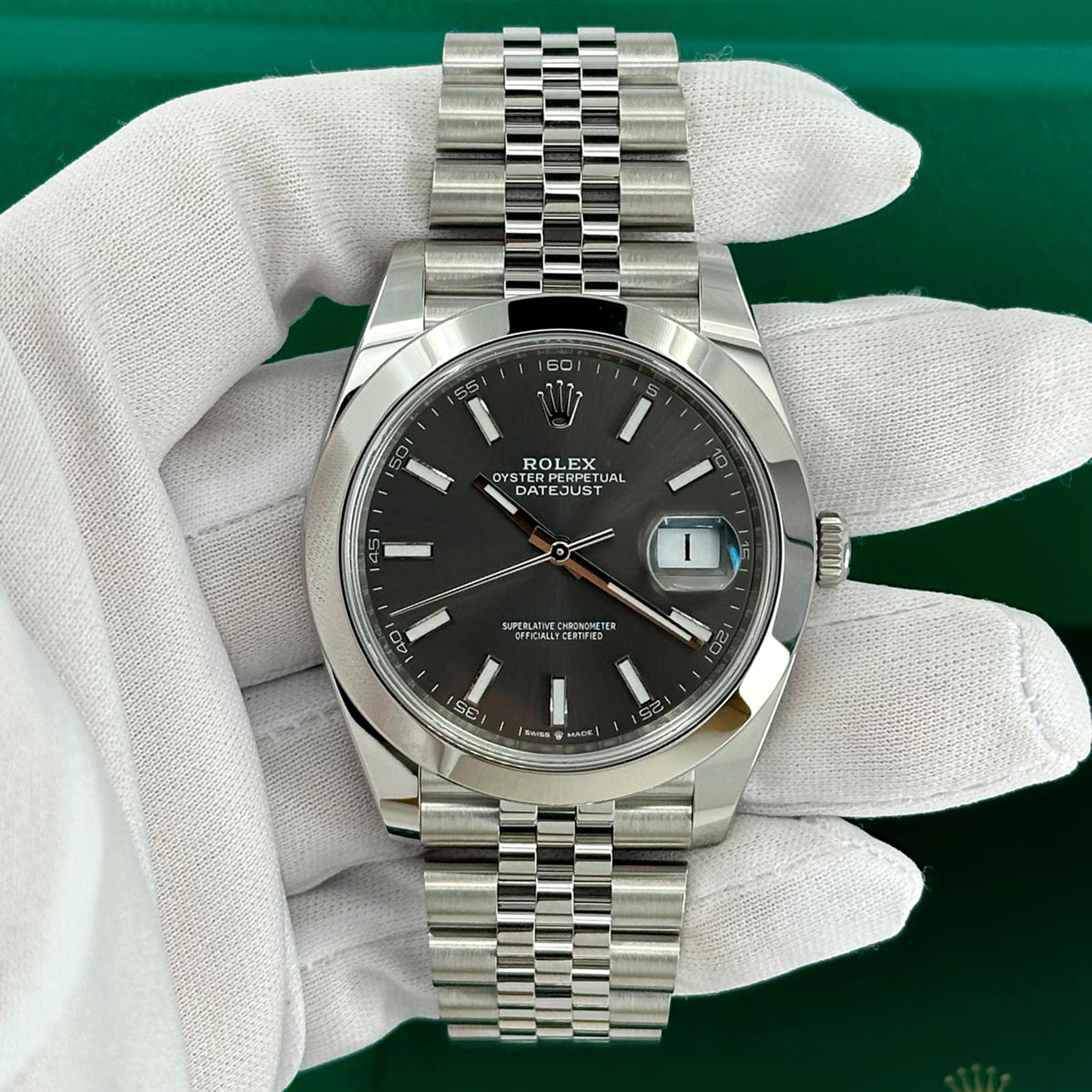 Femenino o masculino Rolex Datejust 41 Jubileo de pizarra sin usar Referencia# 126300, Juego completo, 2025 en venta
