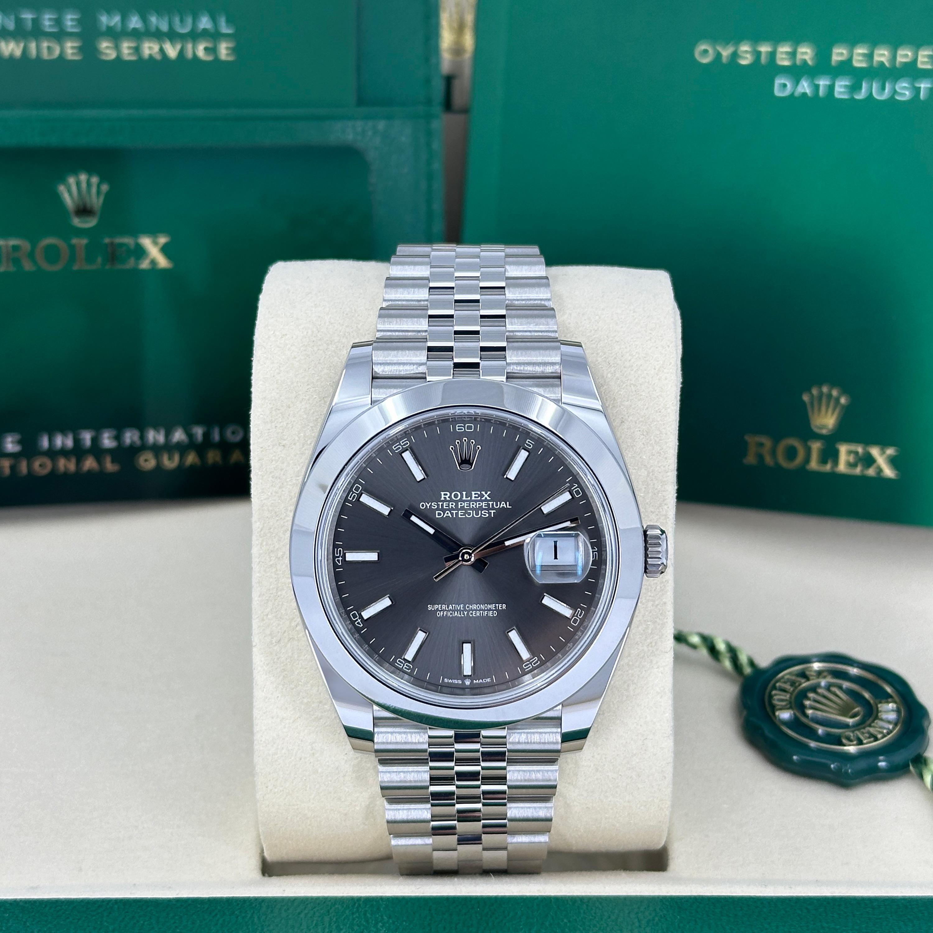 Rolex Datejust 41 Jubileo de pizarra sin usar Referencia# 126300, Juego completo, 2025 en venta 2