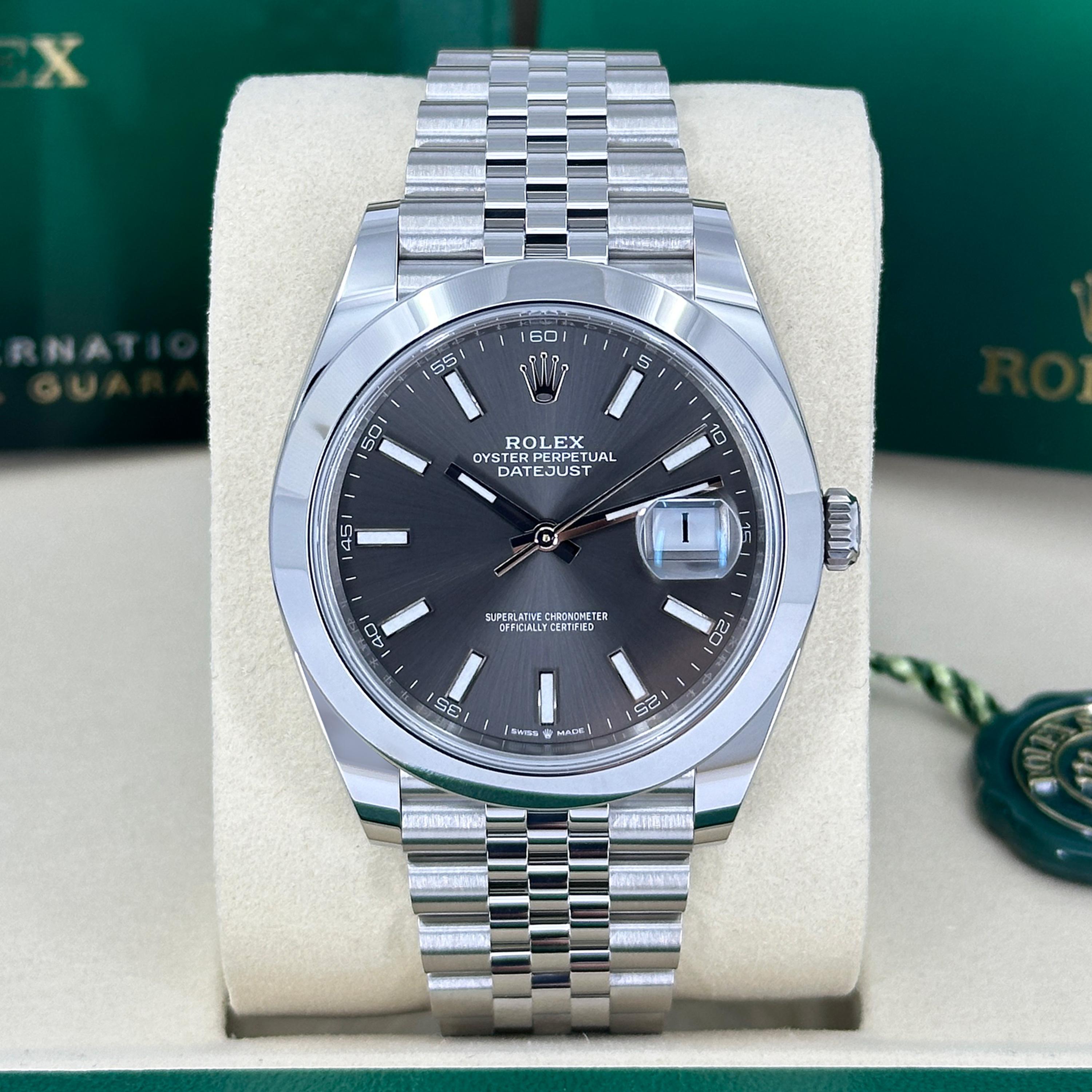 Rolex Datejust 41 Jubileo de pizarra sin usar Referencia# 126300, Juego completo, 2025 en venta 3