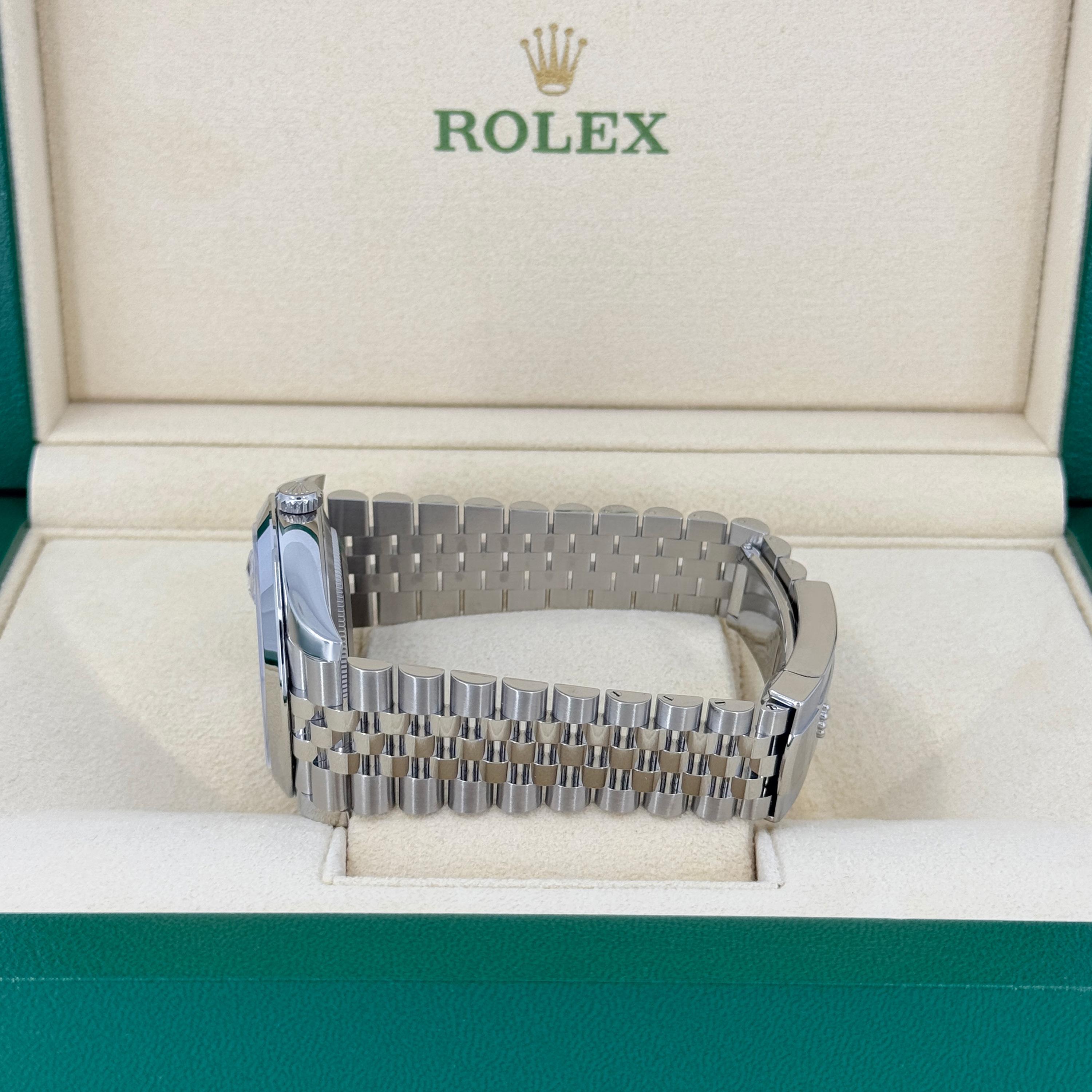 Unworn Rolex Datejust 41 Slate Jubilee Reference# 126300, Complete set, 2025 For Sale 4