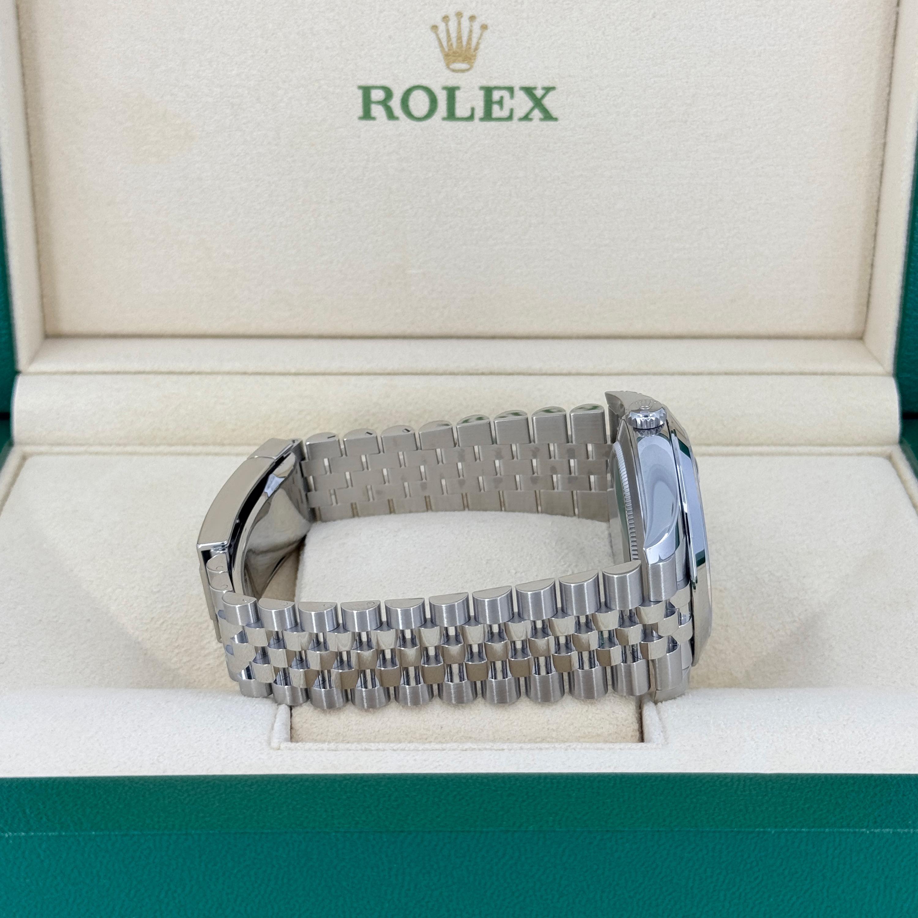 Unworn Rolex Datejust 41 Slate Jubilee Reference# 126300, Complete set, 2025 For Sale 5