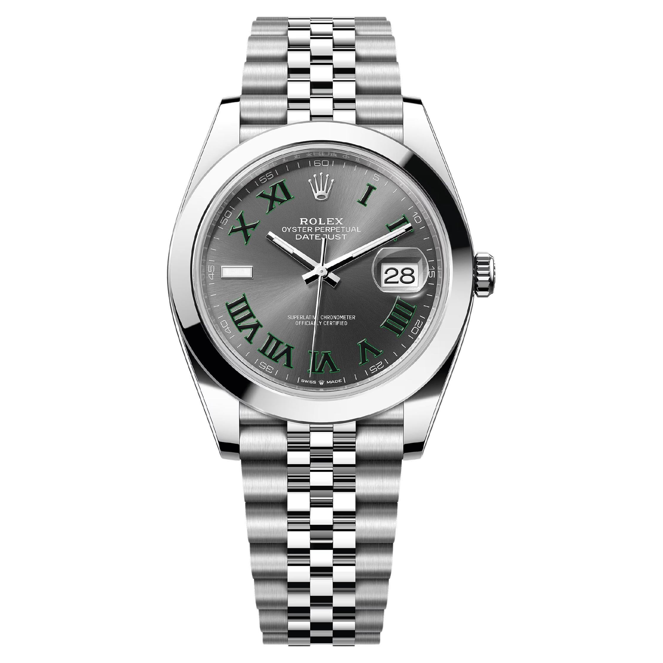Unworn Rolex Datejust 41 Slate Jubilee Reference# 126300, Complete set, 2025 For Sale