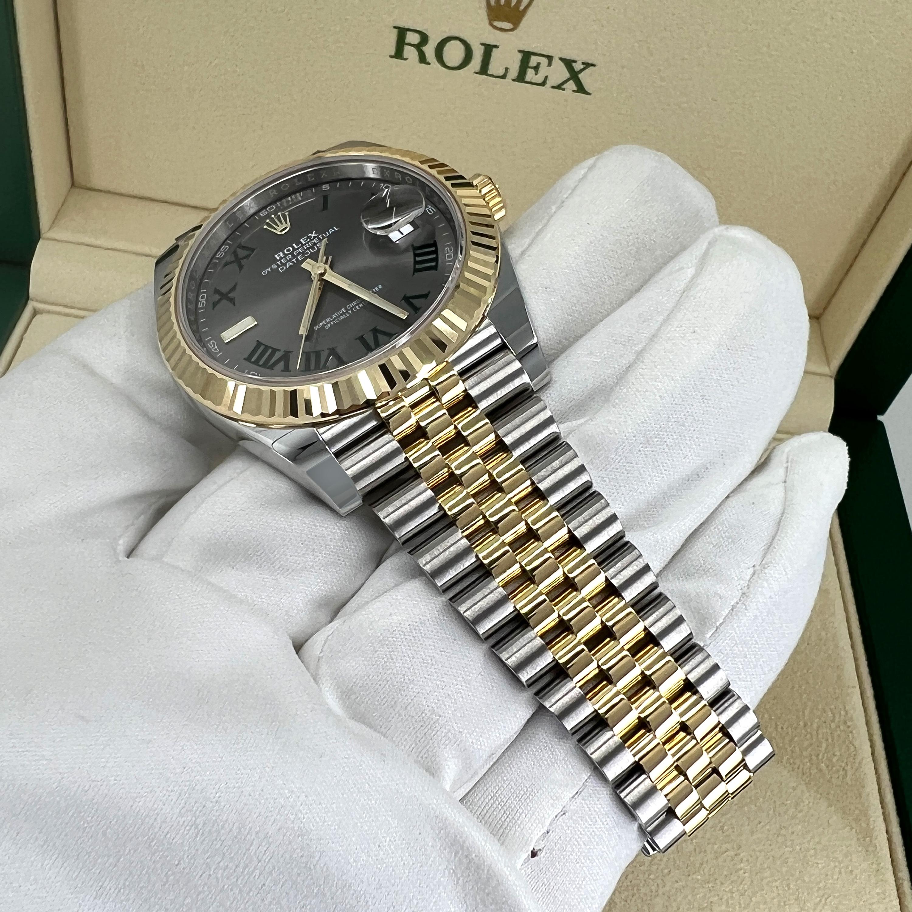 Unworn Rolex Datejust 41 Slate Jubilee Reference# 126333, Complete set, 2025 For Sale 9