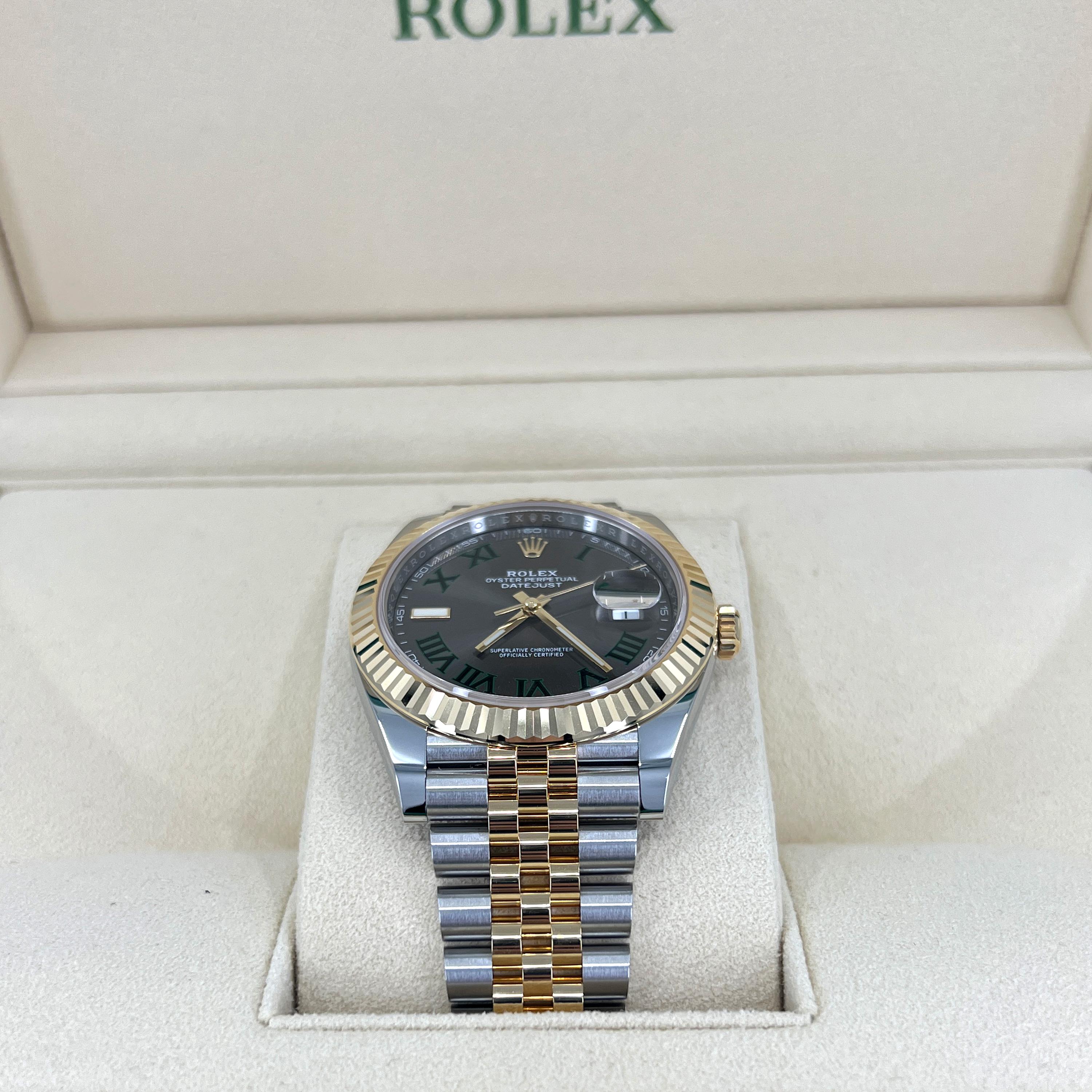 Unworn Rolex Datejust 41 Slate Jubilee Reference# 126333, Complete set, 2025 In New Condition For Sale In New York, NY