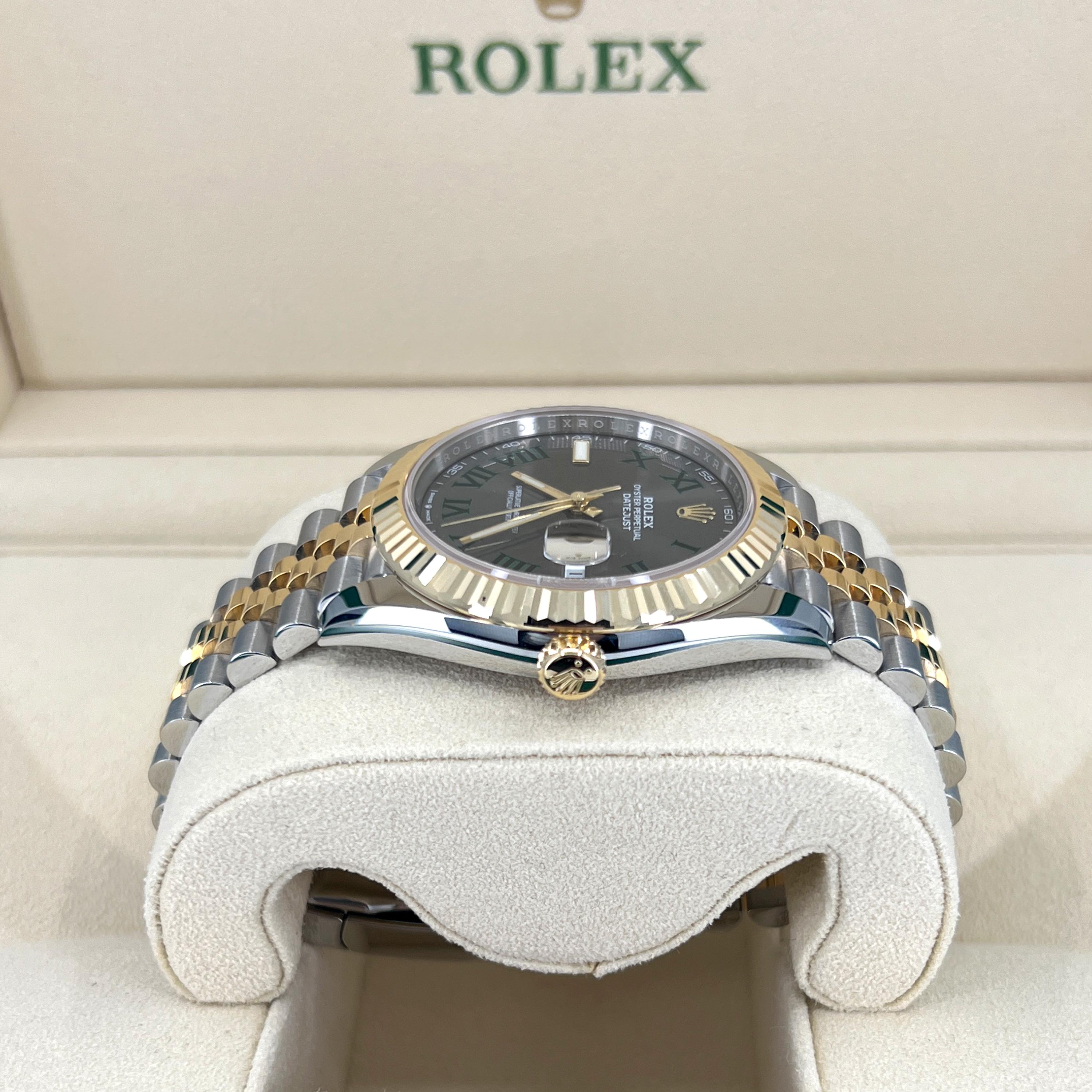 Women's or Men's Unworn Rolex Datejust 41 Slate Jubilee Reference# 126333, Complete set, 2025 For Sale